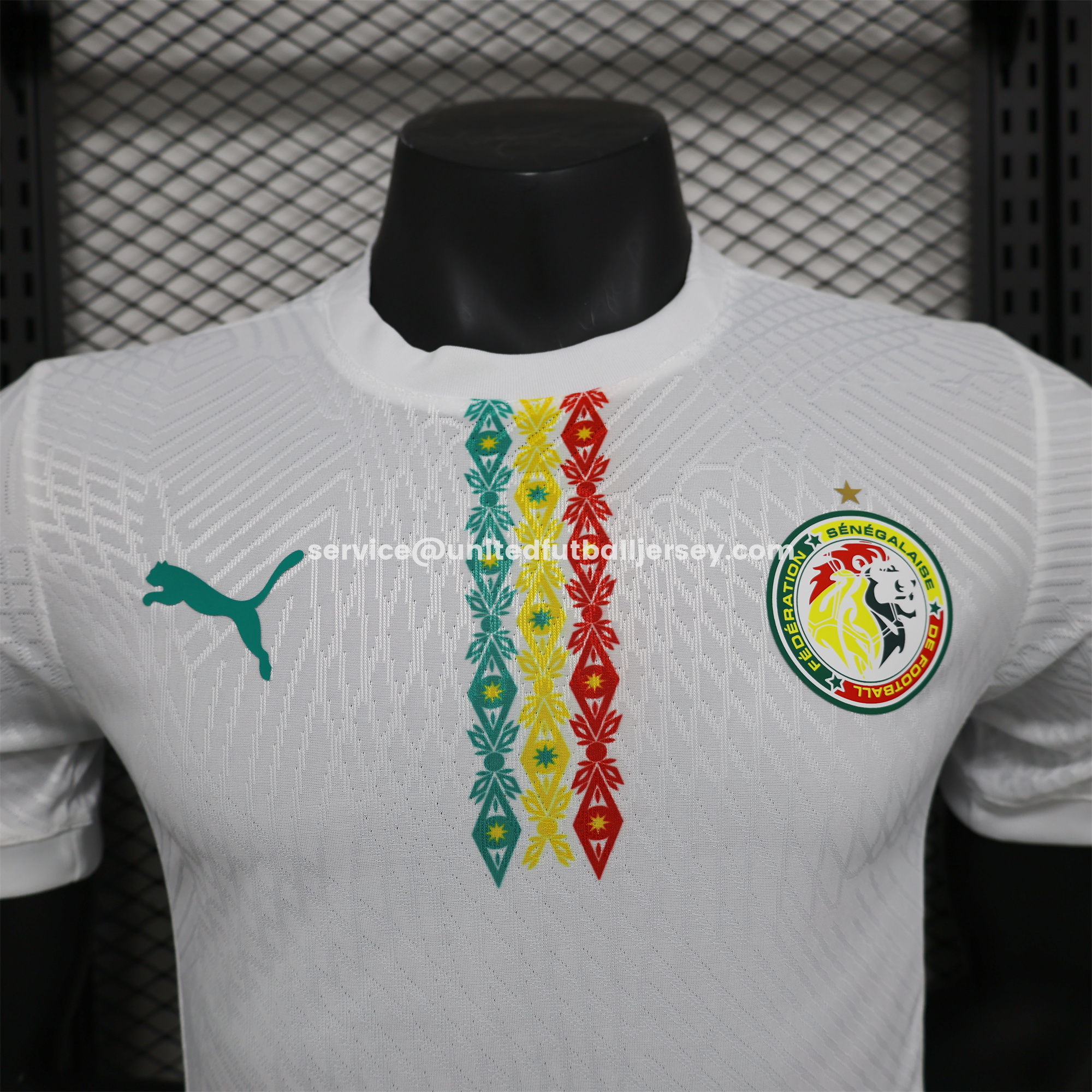 unitedfutballjersey-Senegal 2026 Home Double Stars Jersey - Player Version