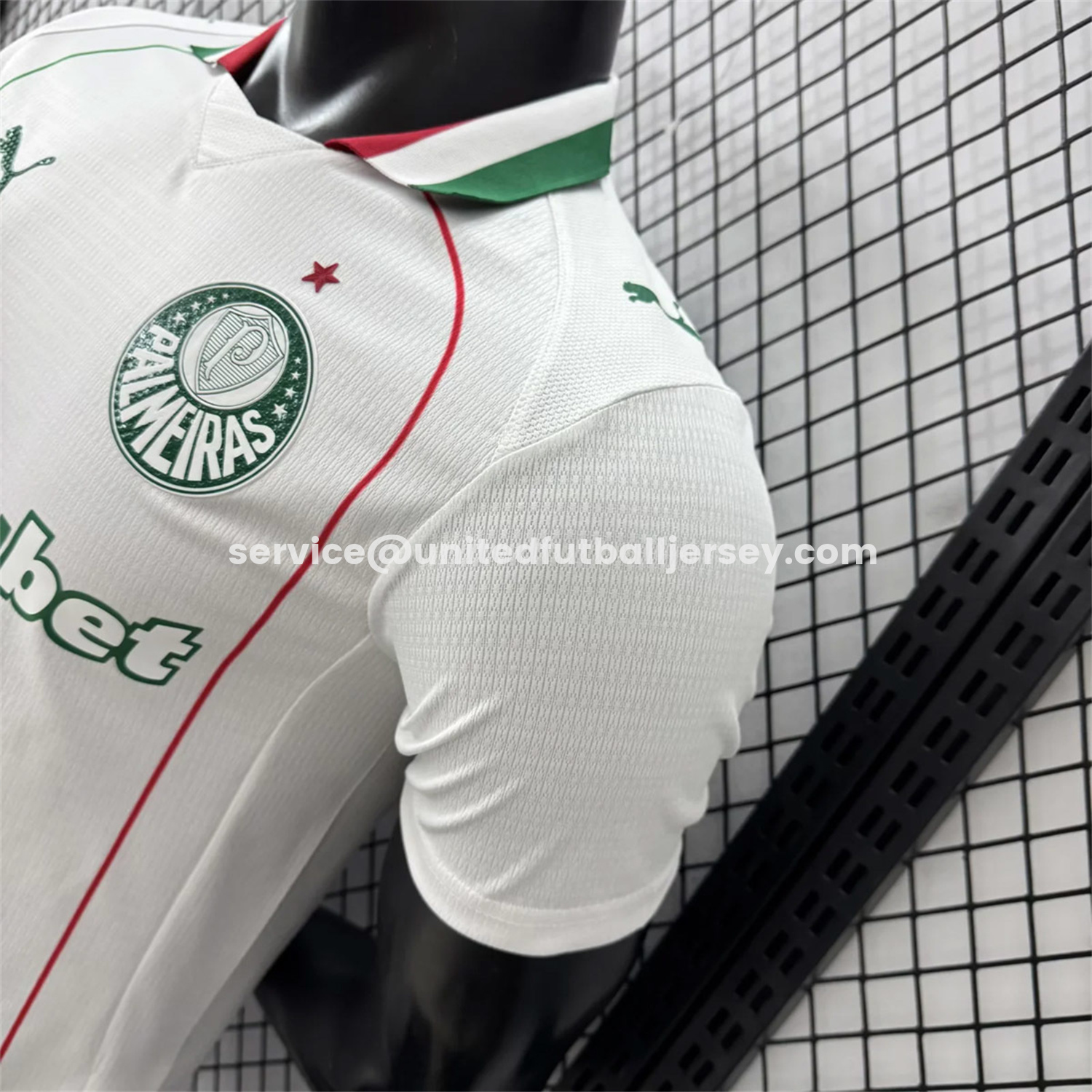 unitedfutballjersey-Palmeiras 26-27 Away White Jersey - Player Version