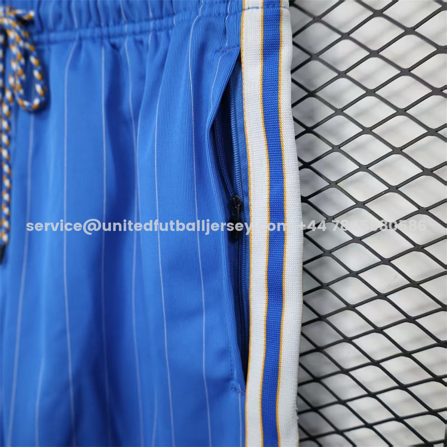 unitedfutballjersey-Real Madrid 25-26 Trefoil Blue Travel Shorts - Player Version