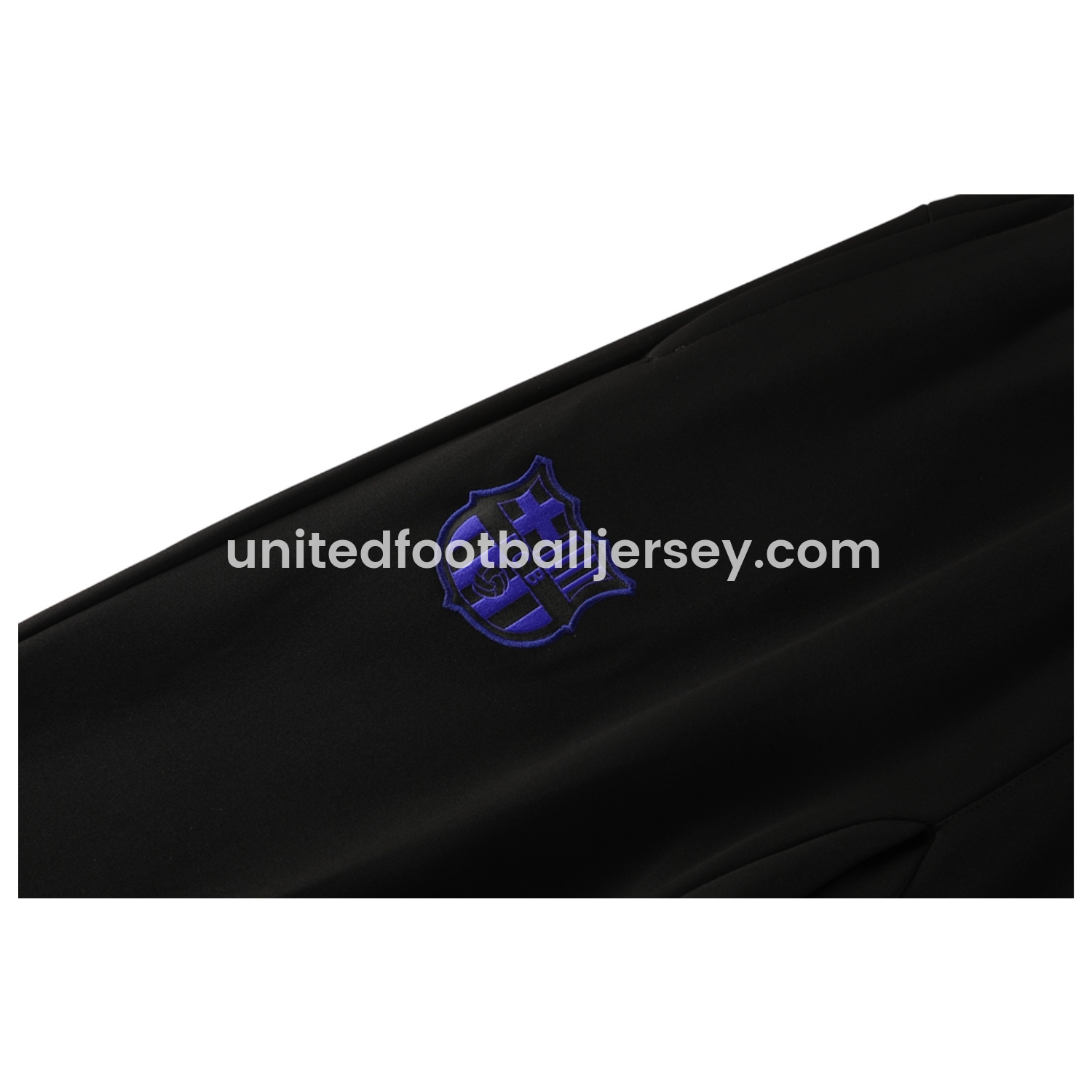 unitedfutballjersey-Barcelona 25-26 Jacket Training Tracksuit - Black top & Black Pants