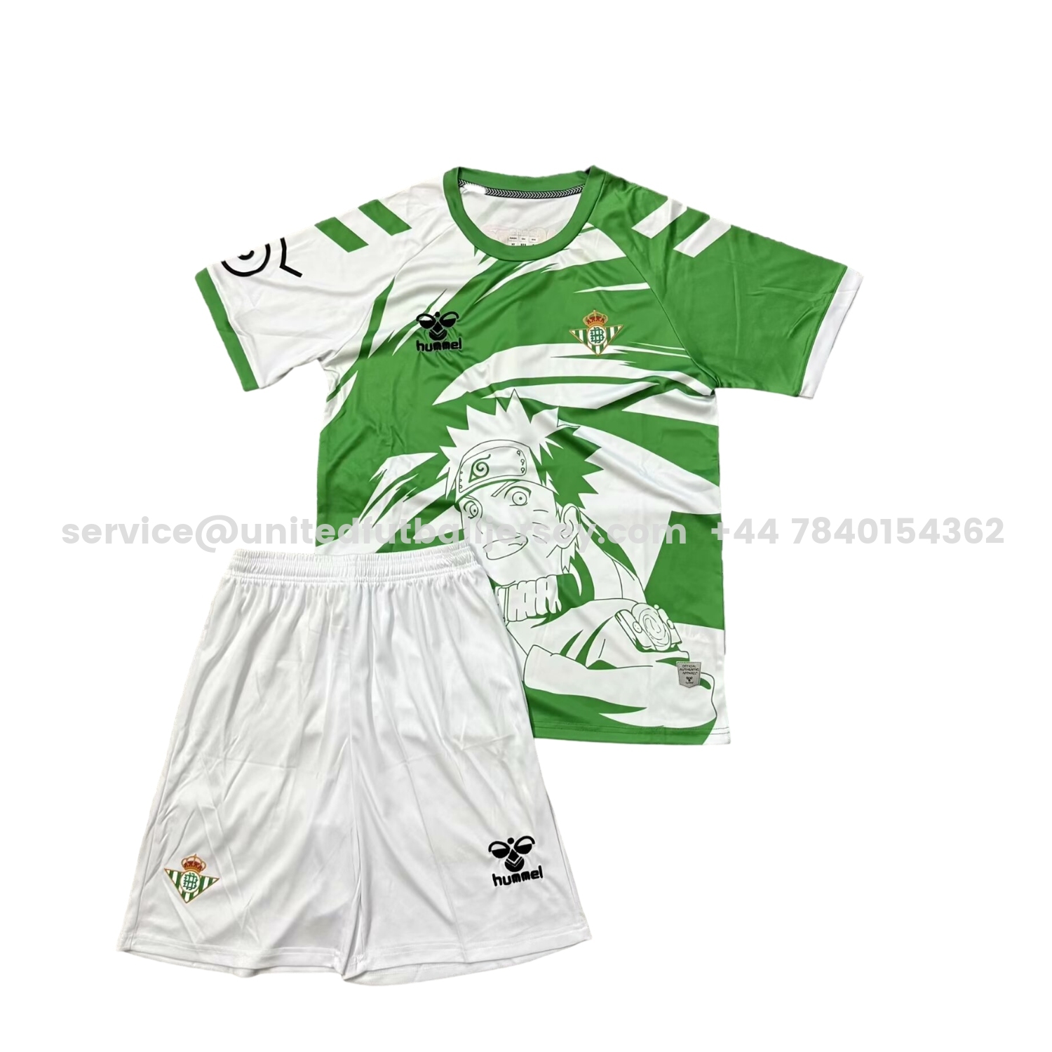unitedfutballjersey-Real Betis 25-26 NARUTO Special Edition Men's Adult Jersey Set - Fans Version