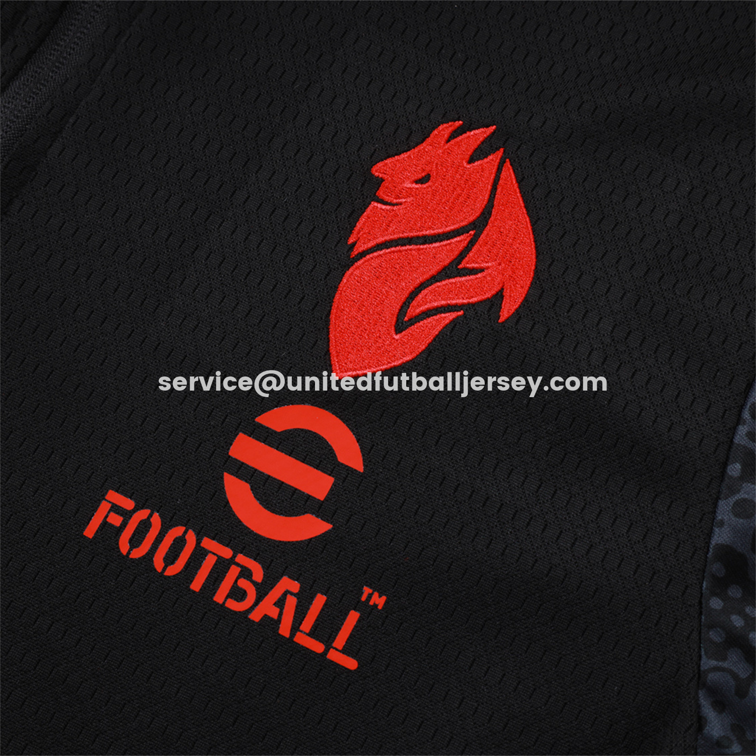 unitedfutballjersey-AC Milan 25-26 Jacket Training Tracksuit - Little Devil Black top & Pants