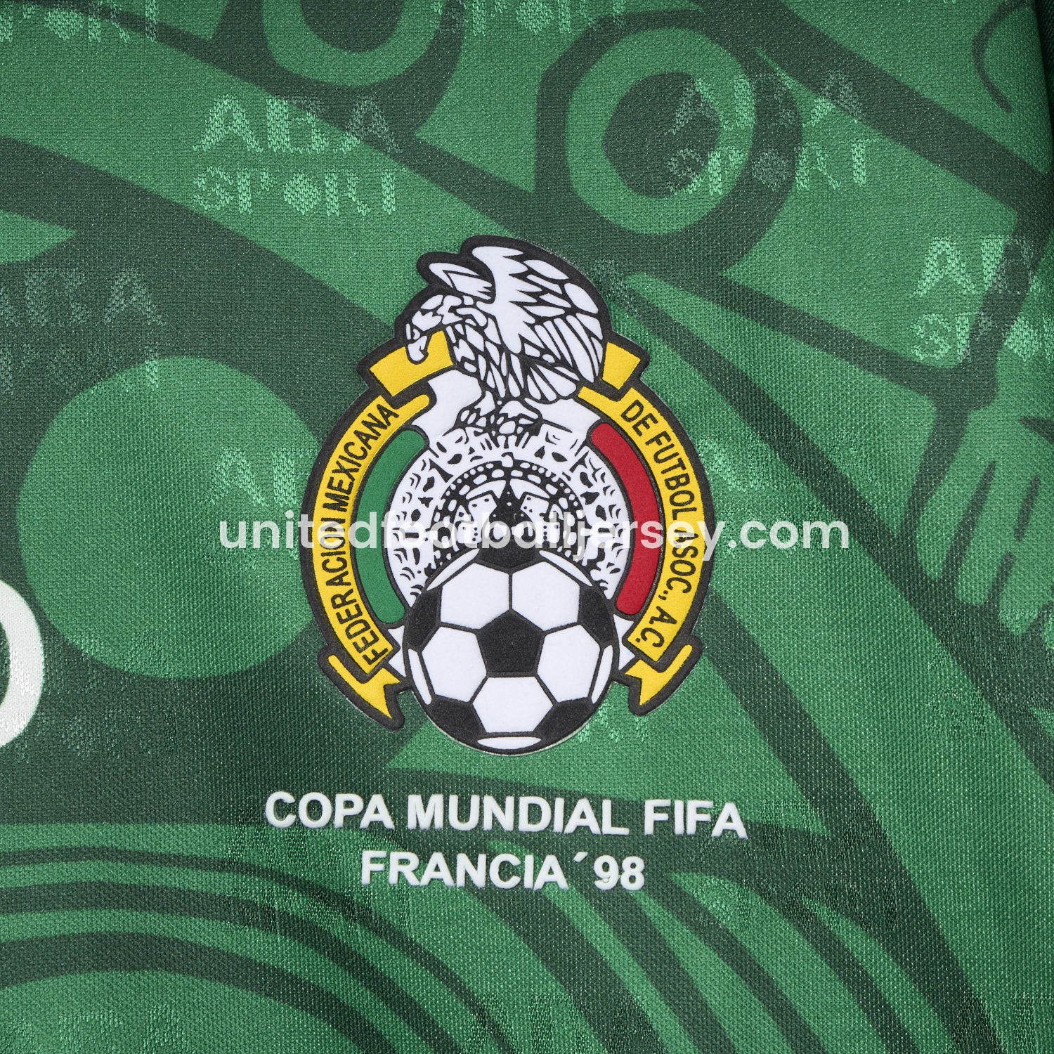 unitedfutballjersey-Retro Mexico 1998 Home Jersey