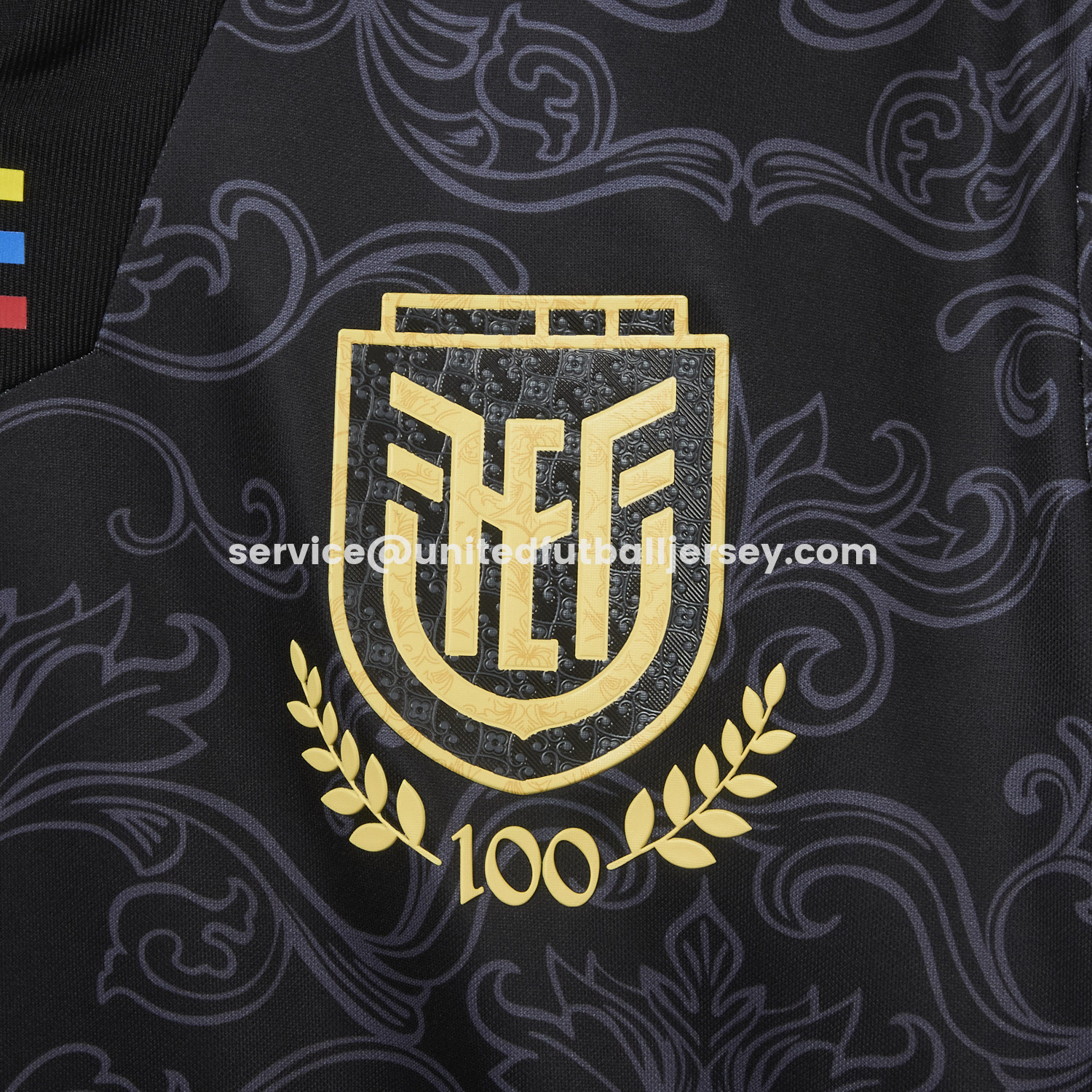 unitedfutballjersey-Ecuador 2026 Flowers Black Special Jersey - Fans Version