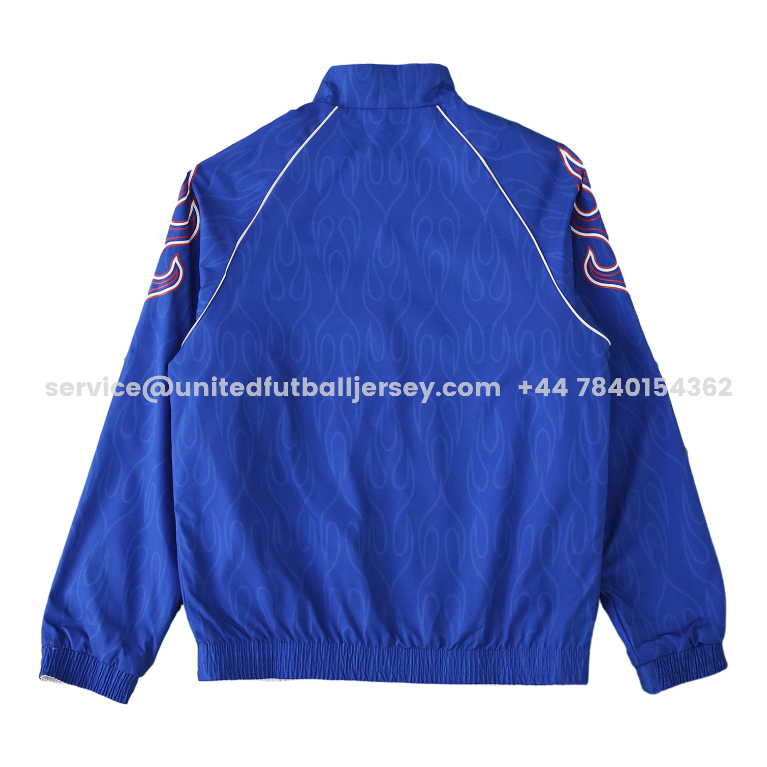 unitedfutballjersey-Retro Japan 1998 Throwback Double Sided Reversible Windbreaker - White & Blue