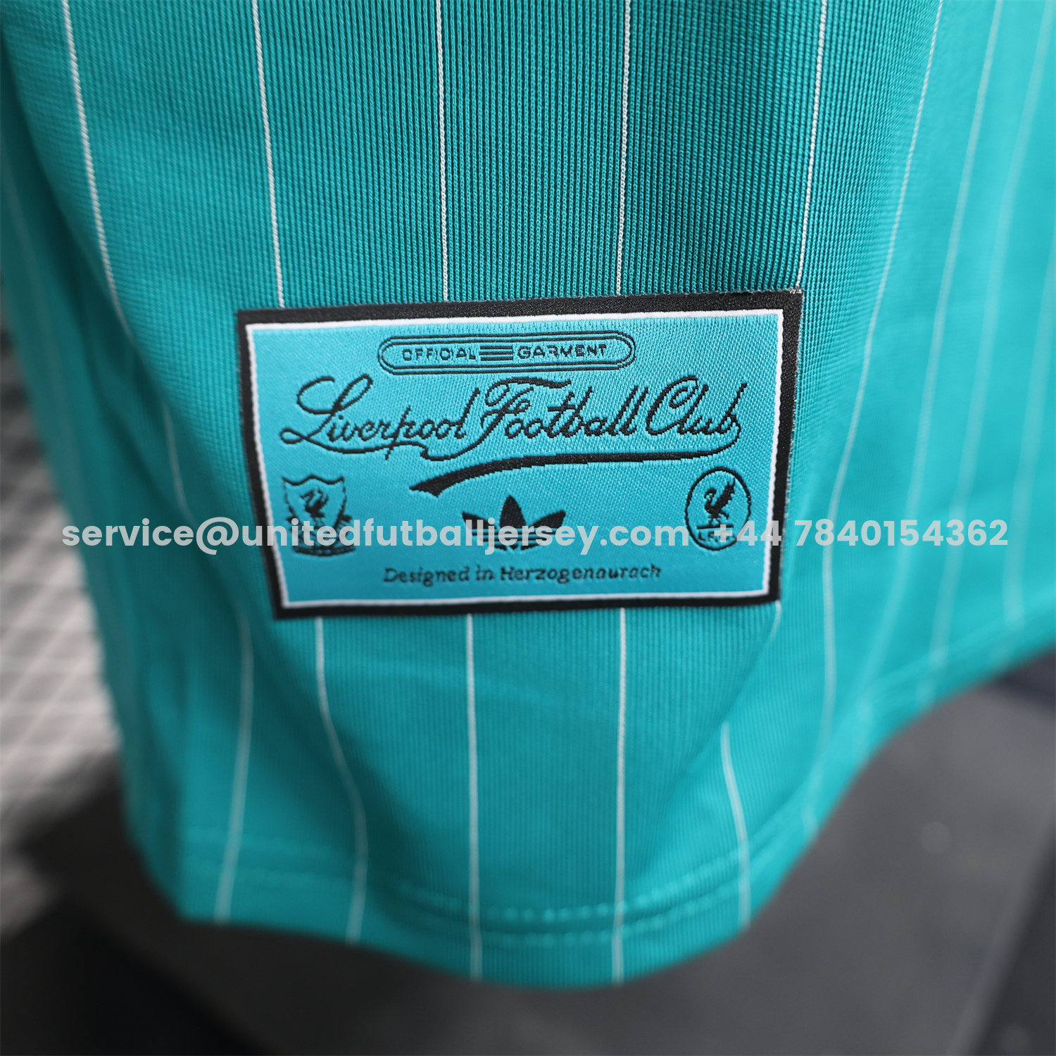 unitedfutballjersey-Liver.pool 25-26 Icon Range Travel Special Edition Cyan Jersey - Player Version
