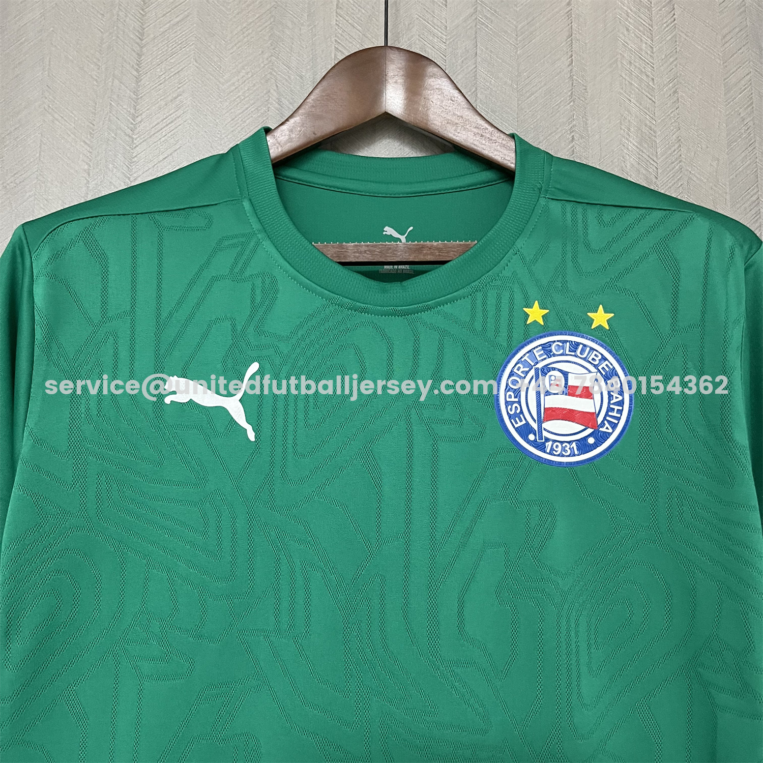 unitedfutballjersey-Bahia 25-26 Green Training Jersey - Fans Version