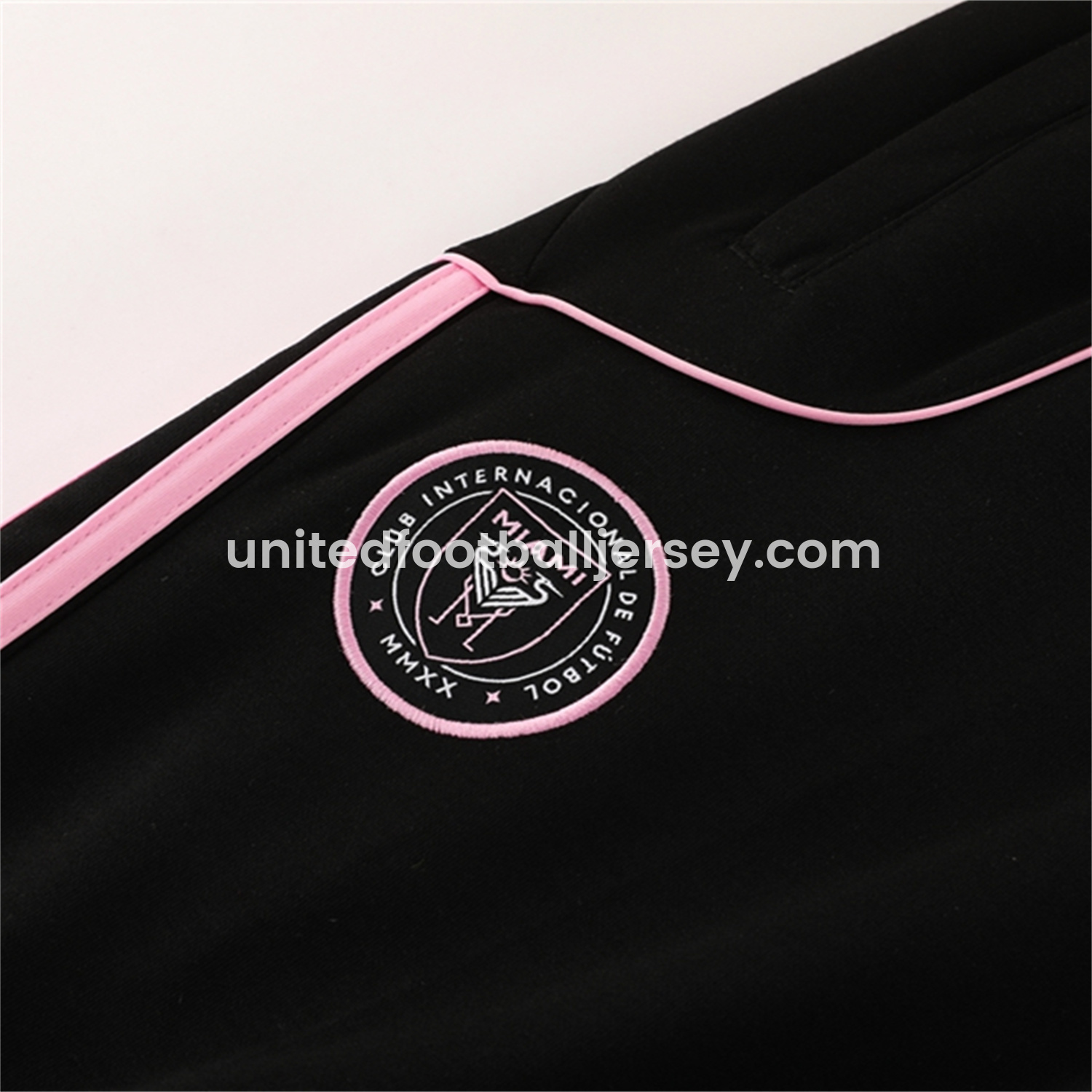 unitedfutballjersey-INT M.A.M 25-26 Long Sleeves Training Hoodie Set - Black Hoodie + Pants