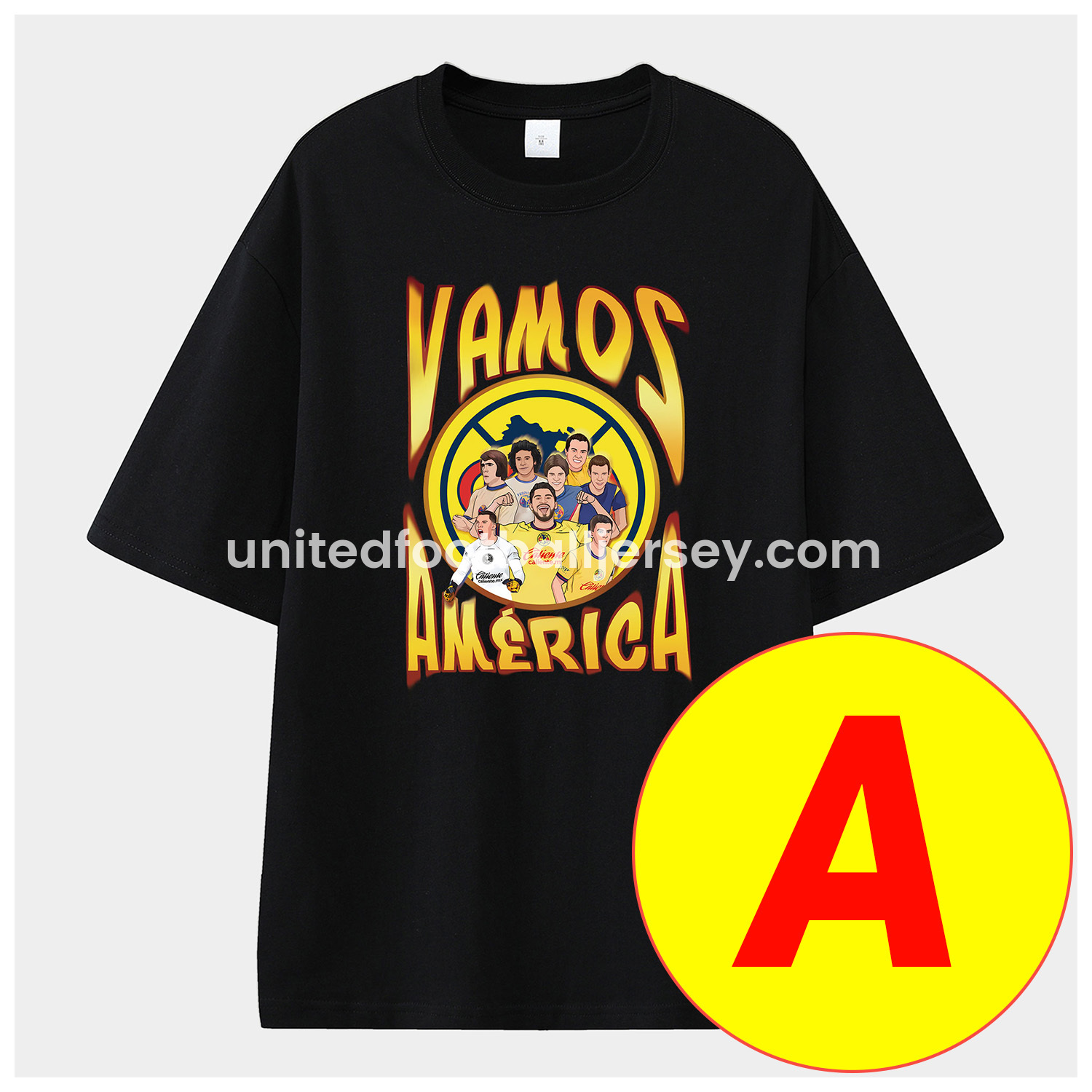 unitedfutballjersey-Club América Triple Championship Unisex Pure Cotton T-shirt