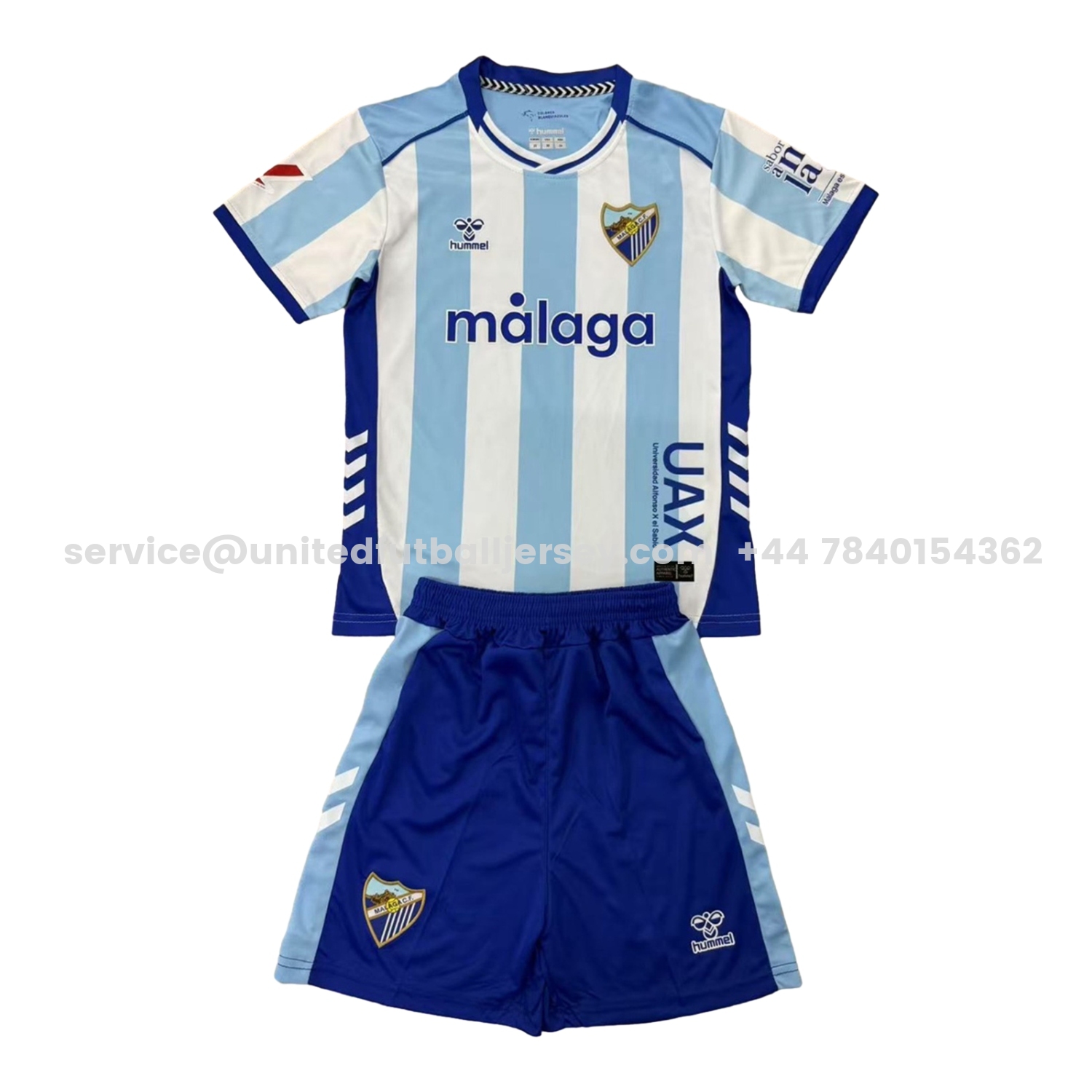 unitedfutballjersey-Malaga 25-26 Home Men's Adult Jersey Set - Fans Version