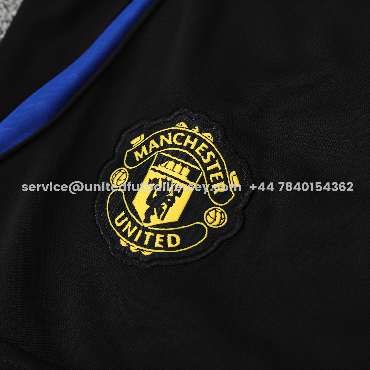 unitedfutballjersey-Manchester United 25-26 Vest Training Set - Black And Light Grey Vest & Black Shorts