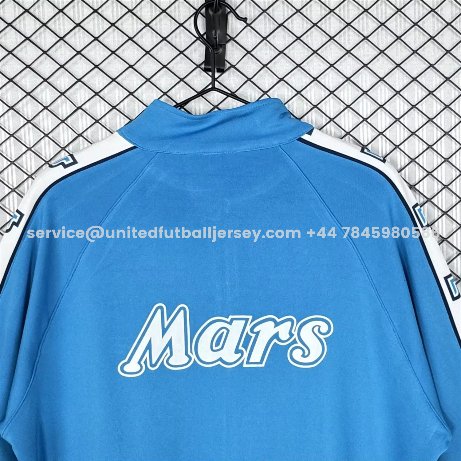 unitedfutballjersey-Retro Napoli 1988-89 Blue Windbreaker