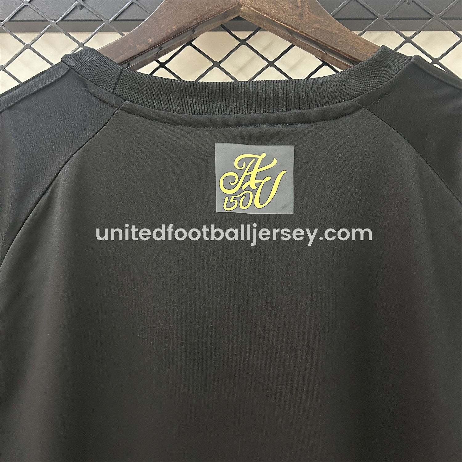 unitedfutballjersey-Aston Villa 24-25 Black 150th Anniversary Jersey - Fans Version