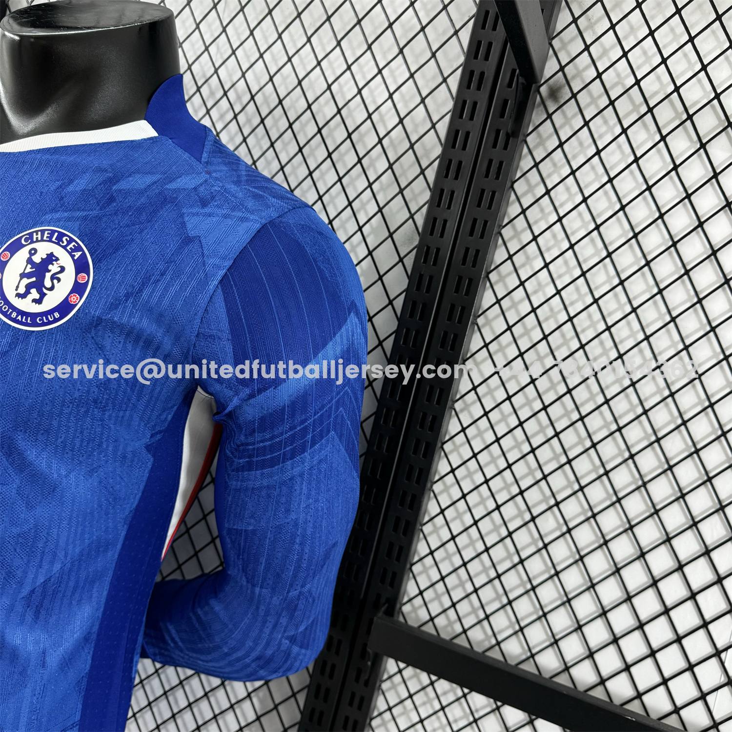 unitedfutballjersey-C.H.E.L.S.E.A 25-26 Home Unsponsored Blue Long Sleeves Jersey - Player Version