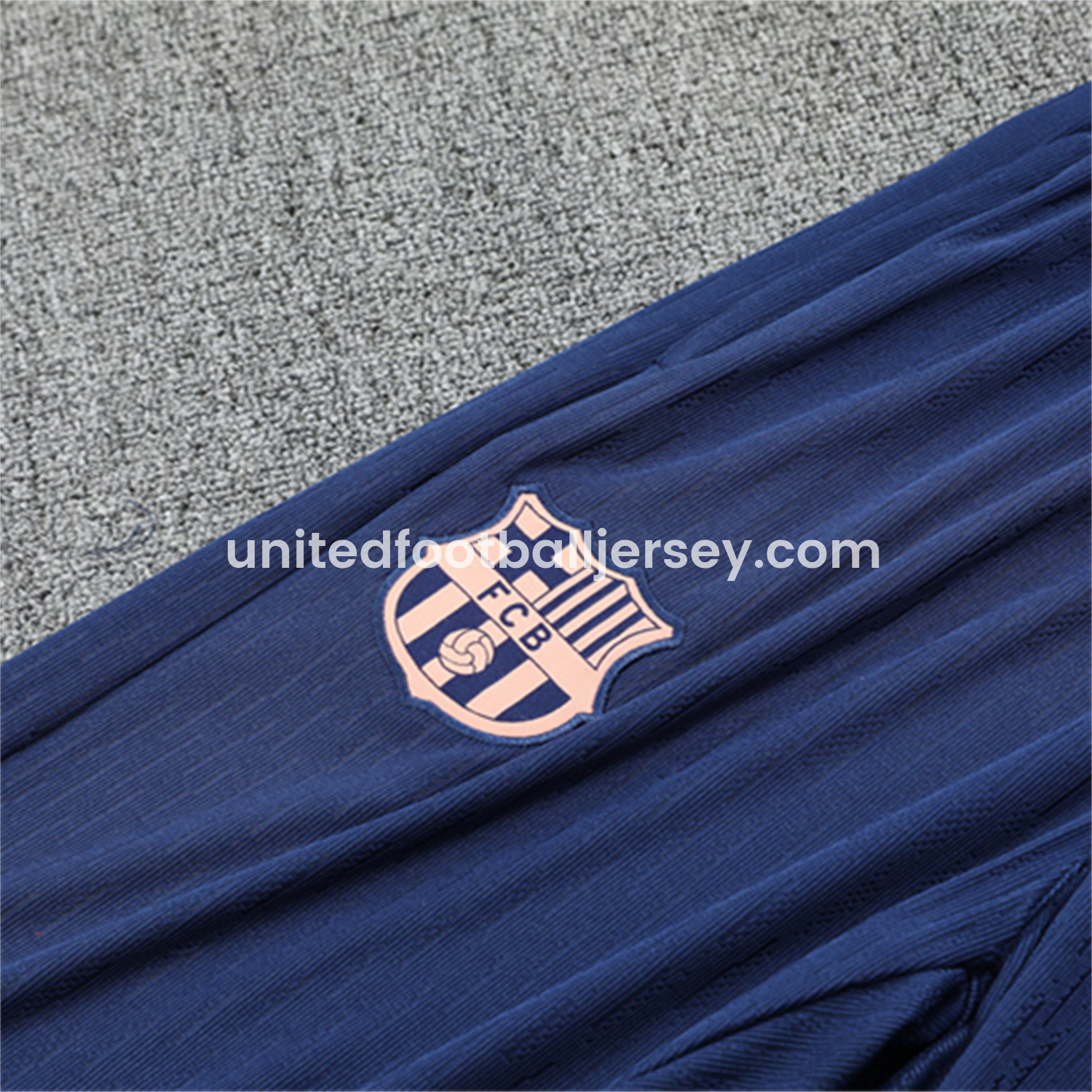 unitedfutballjersey-Barcelona 25-26 Long Sleeve Training Set - Player Version - Light Yellow Top and Blue Pants
