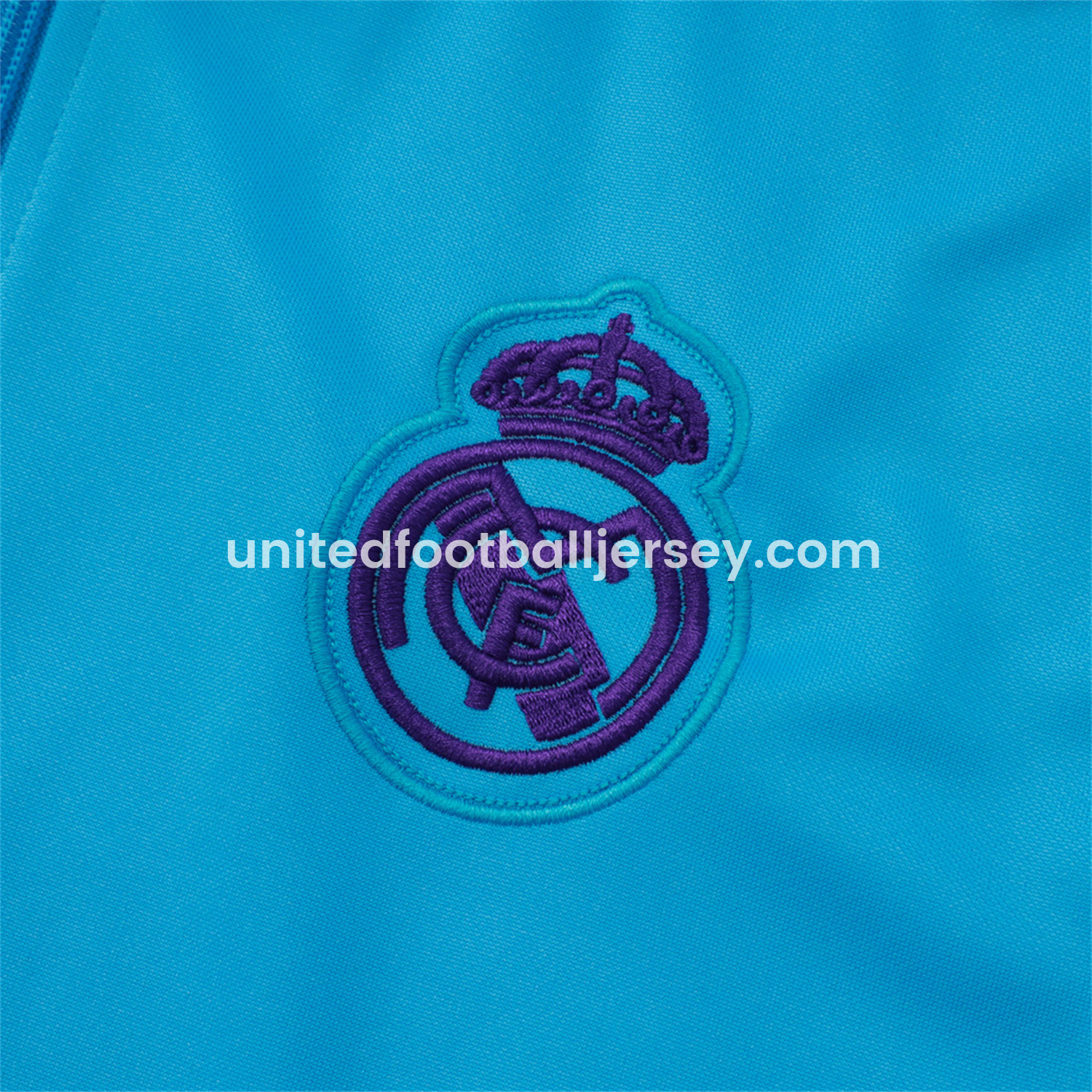 unitedfutballjersey-Real Madrid 25-26 Throwback Trefoil Jacket Training Tracksuit - Blue Jackets & Purple Pants