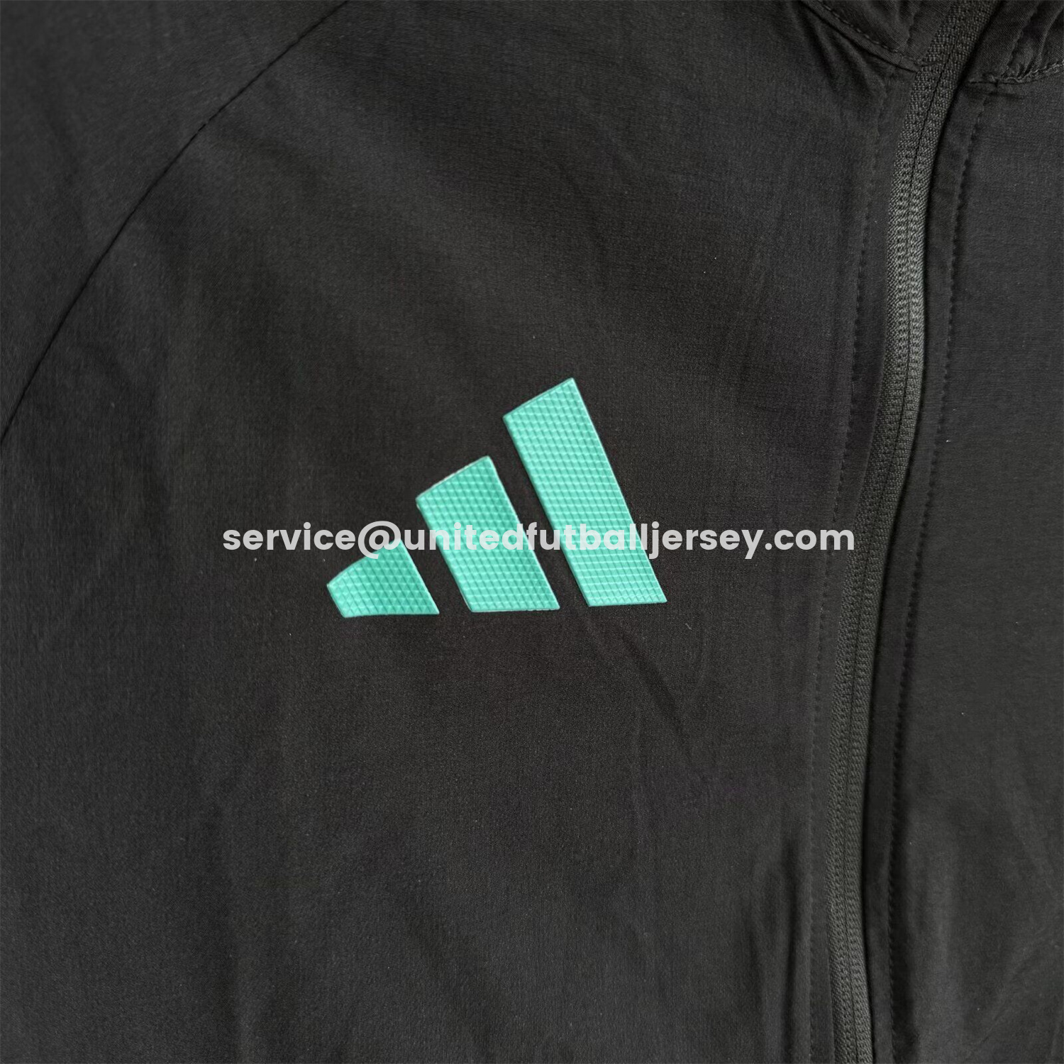 unitedfutballjersey-Algeria 25-26 Windbreaker Training Set - Black Top and Pants