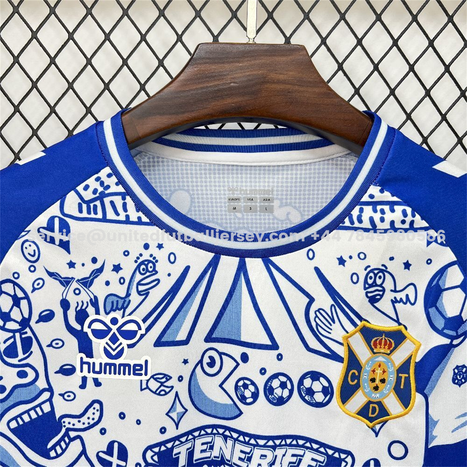 unitedfutballjersey-Tenerife 25-26 Blue Graffiti Special Edition Jersey - Fans Version