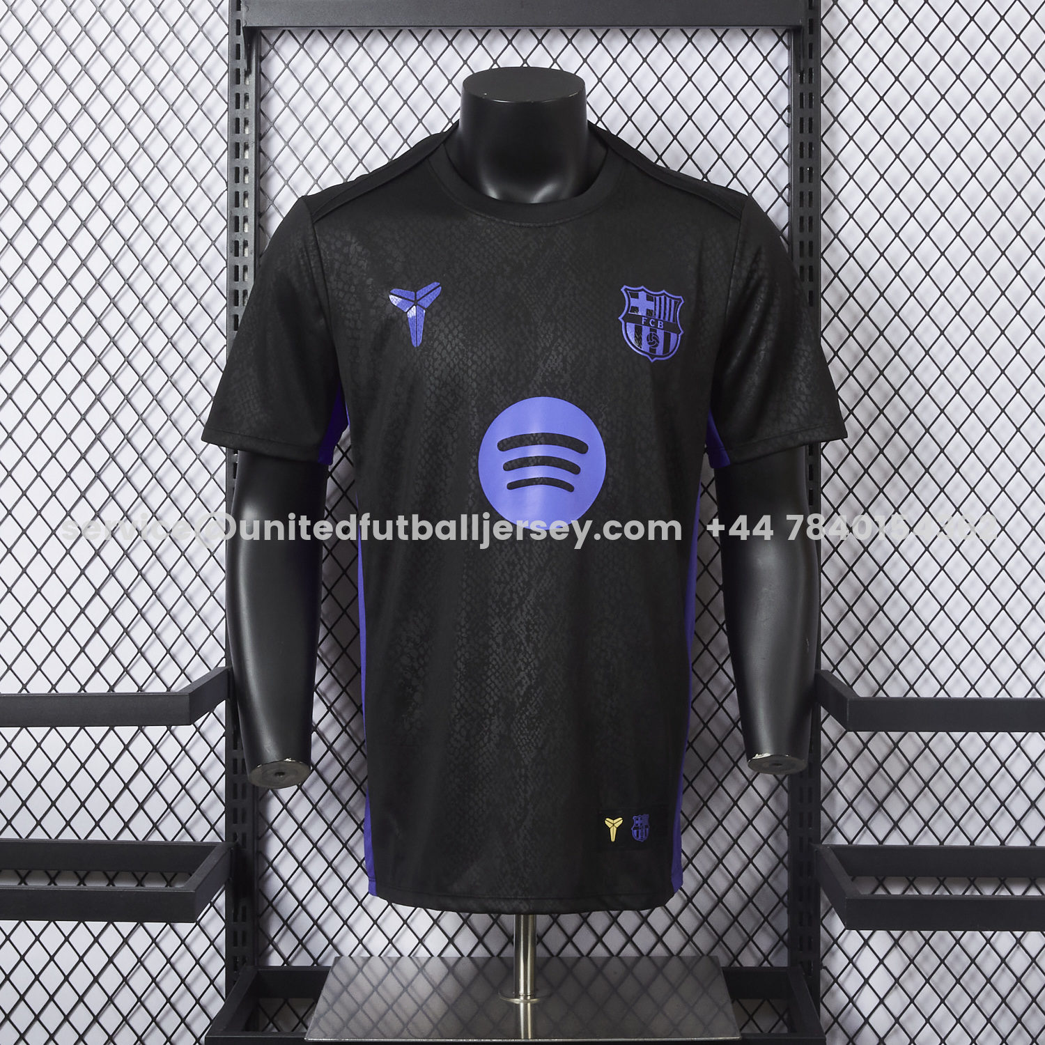 unitedfutballjersey-Barcelona X KB 25-26 Black And Purple Special Jersey - Player Version