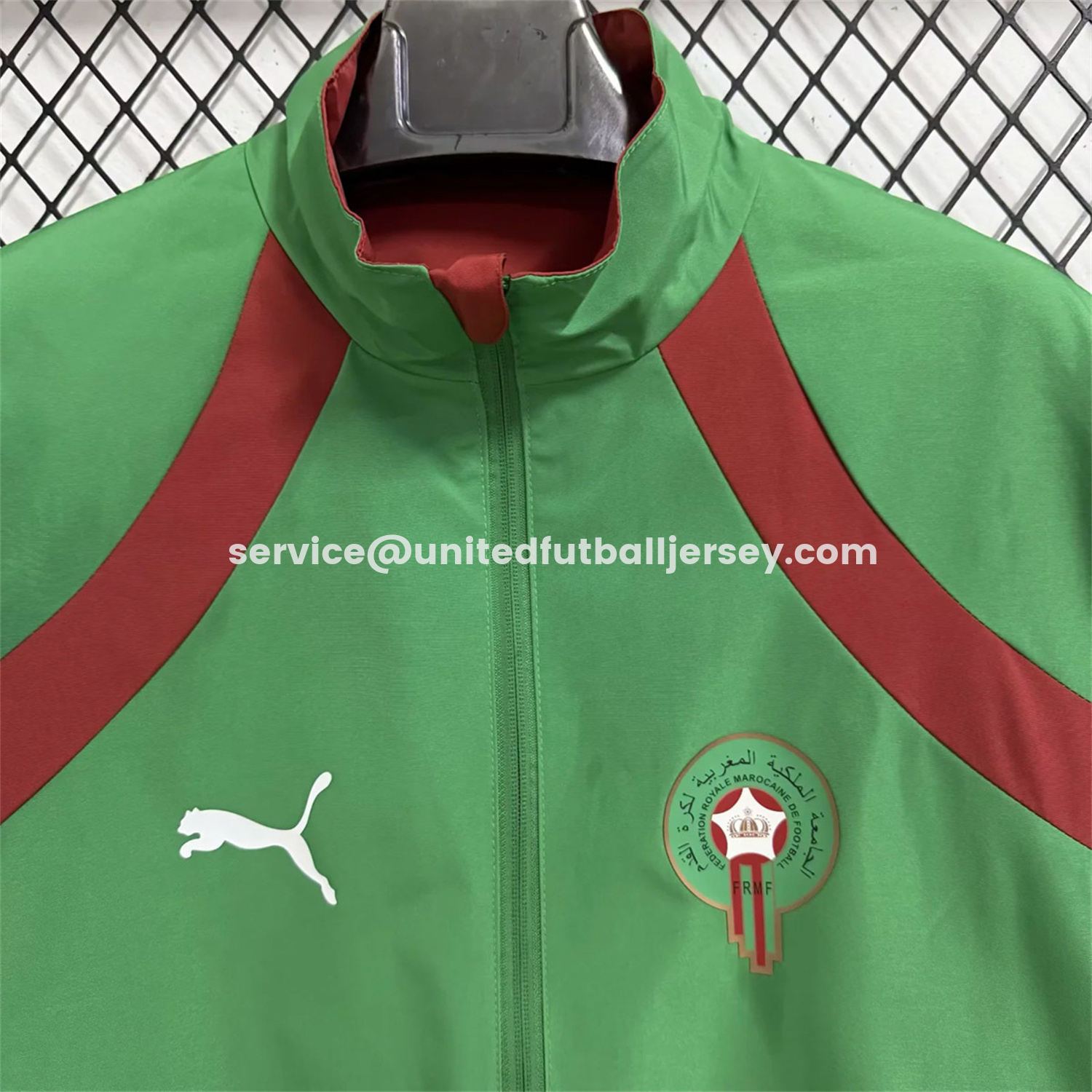 unitedfutballjersey-Morocco 2026 Pre-Match Double Sided Reversible Windbreaker - Red