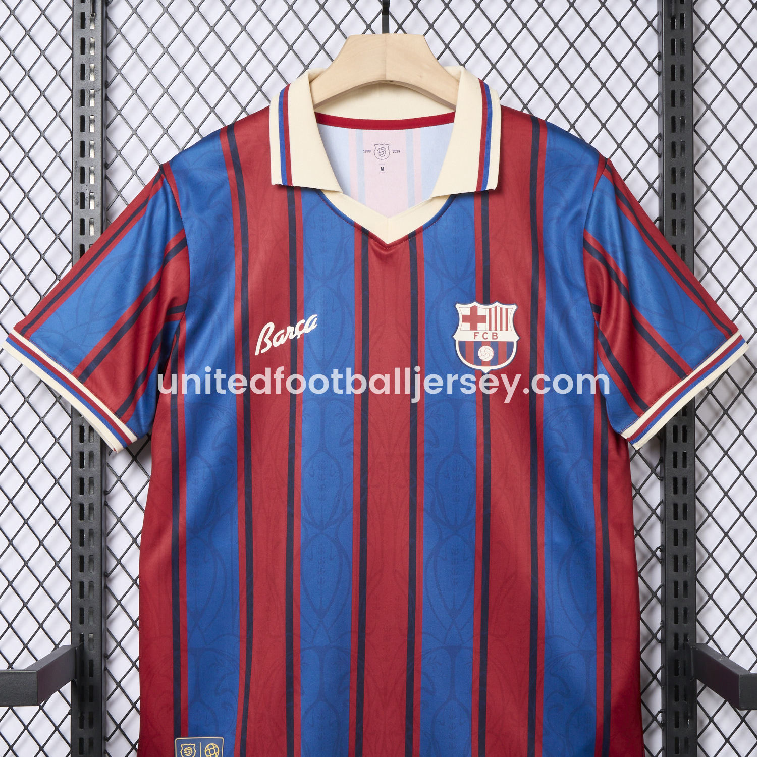 unitedfutballjersey-Barcelona 25-26 Retro Style Jersey - Fans Version