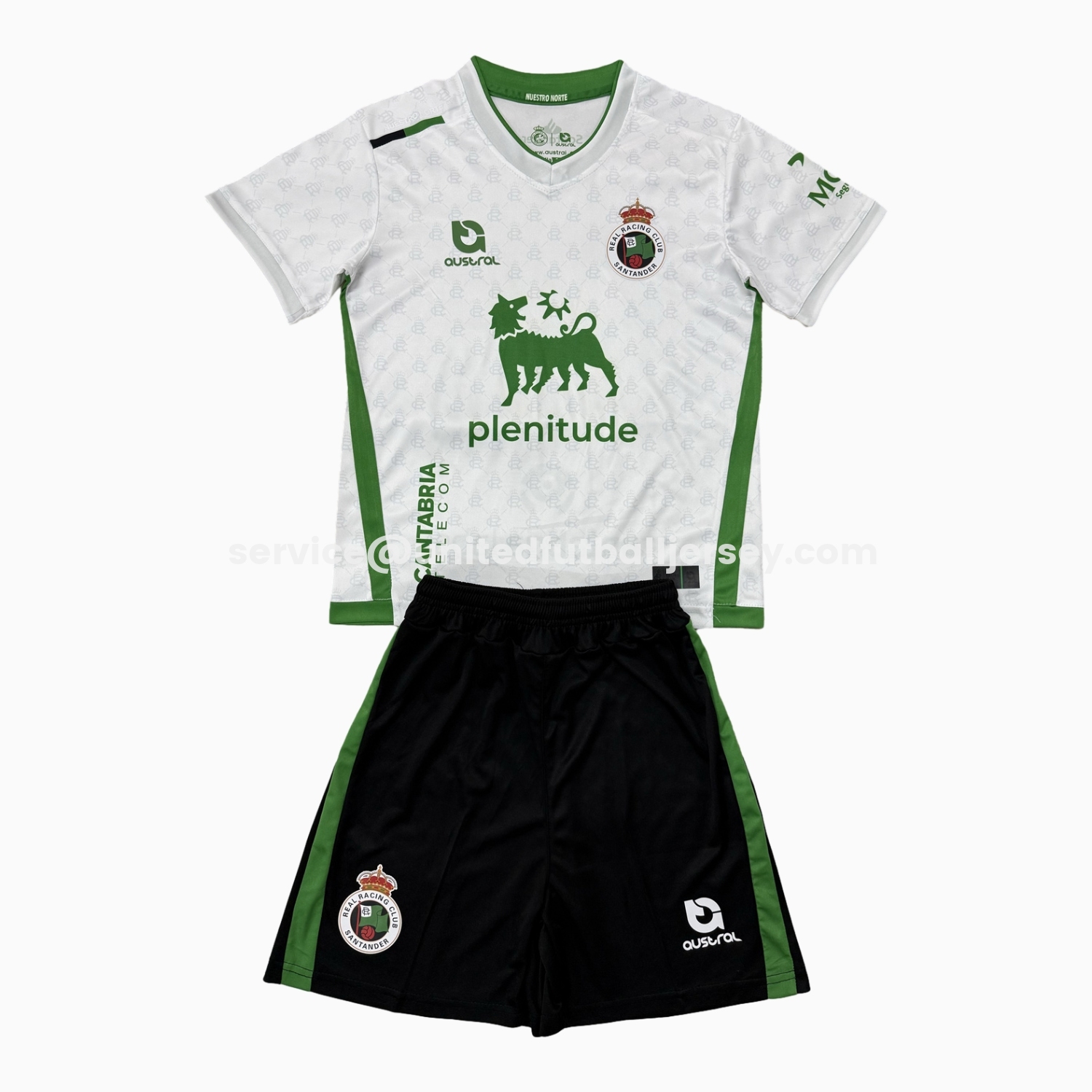 unitedfutballjersey-Racing de Santander 25-26 Home Men's Adult Jersey Set - Fans Version