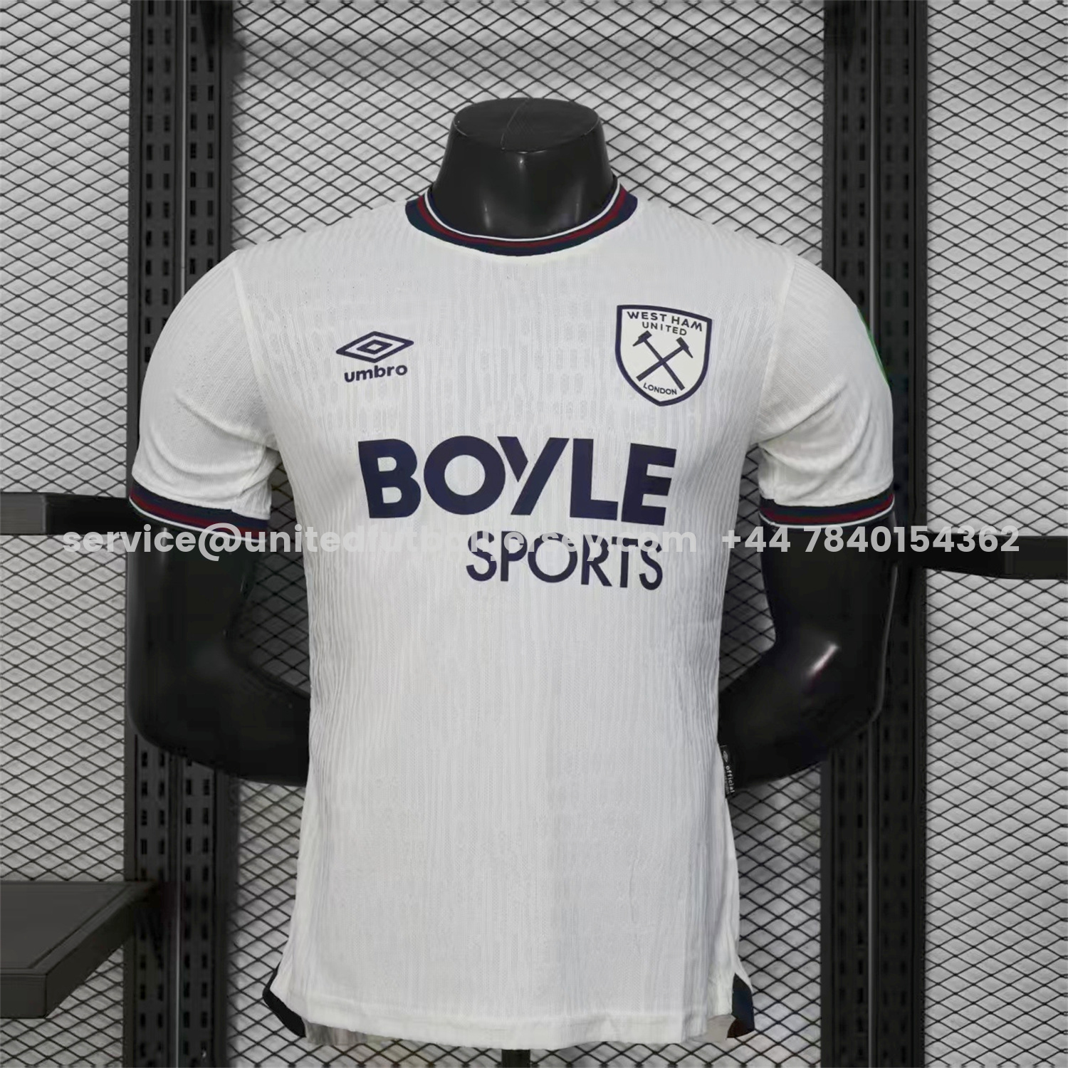 unitedfutballjersey-West Ham United 25-26 Away Jersey - Player Version