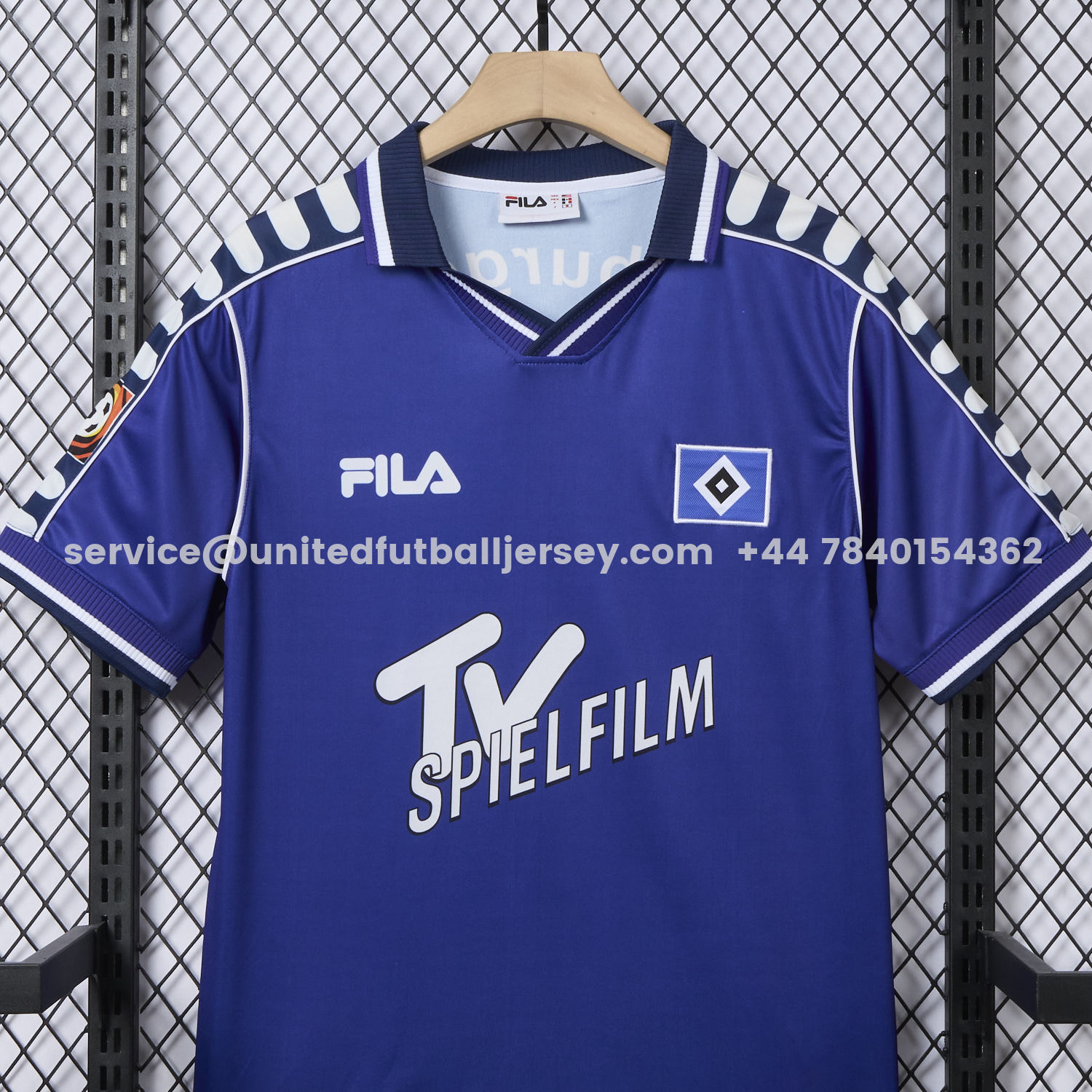unitedfutballjersey-Retro Hamburger SV 2000-01 Away Blue Jersey
