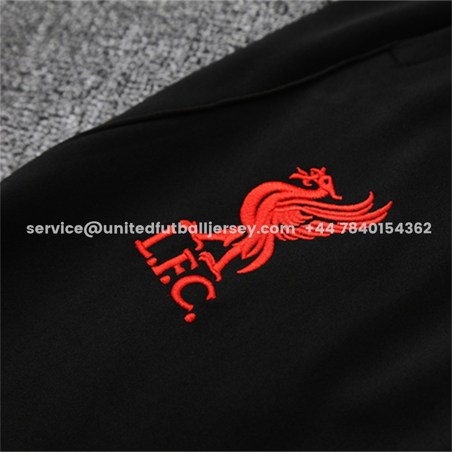 unitedfutballjersey-Liver.pool 25-26 Long Sleeve Training Set - White Top & Black Pants