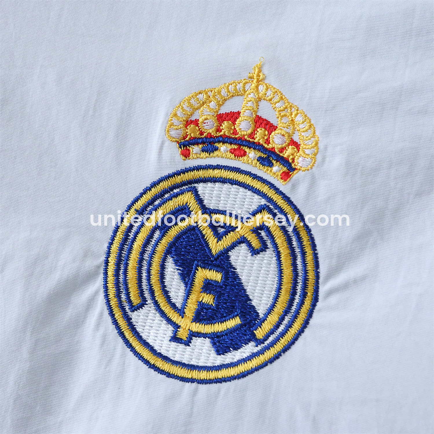unitedfutballjersey-Retro Real Madrid 1995-96 Home & Away Double Sided Reversible Windbreaker - White & Purple