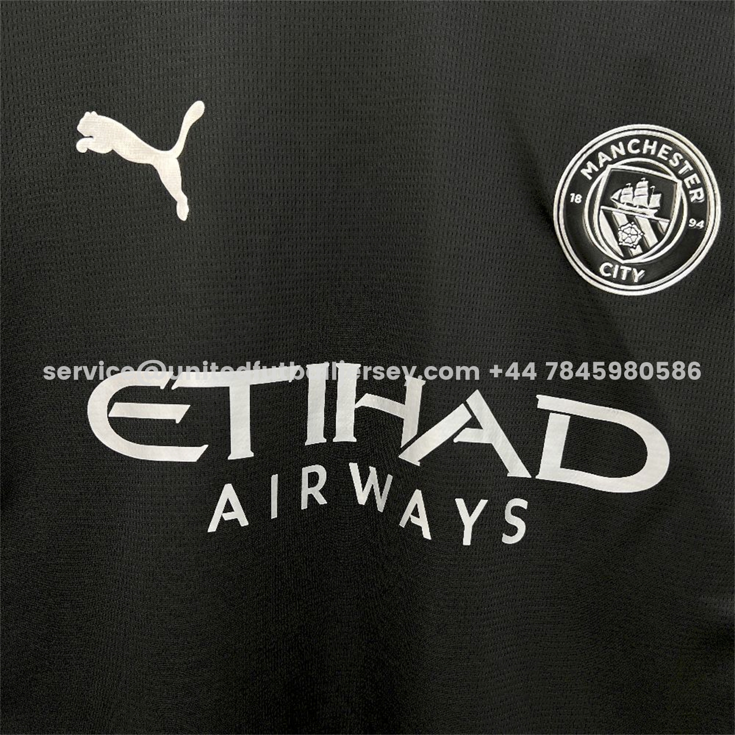 unitedfutballjersey-Manchester City 25-26 Away Long Sleeves Black Jersey - Fans Version