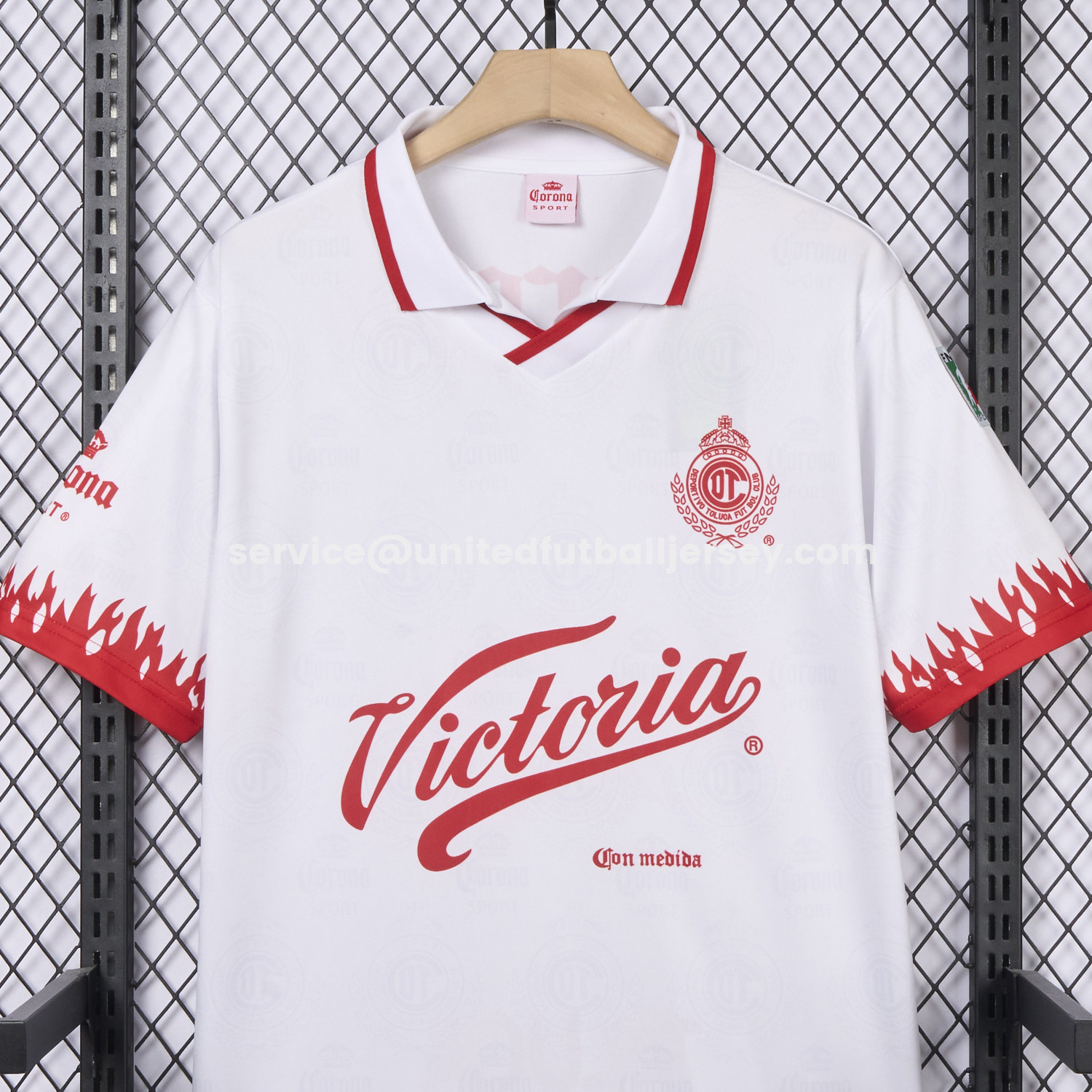 unitedfutballjersey-Retro Toluca 1997-98 Away White Jersey