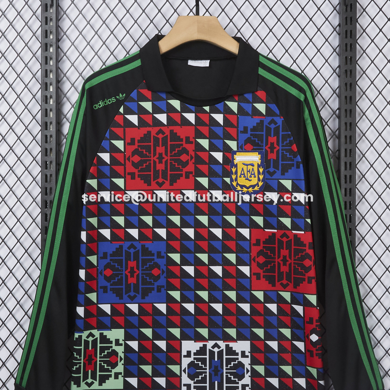 unitedfutballjersey-Retro Argentina 1990 Goalkeeper Long Sleeves Jersey - Fans Version