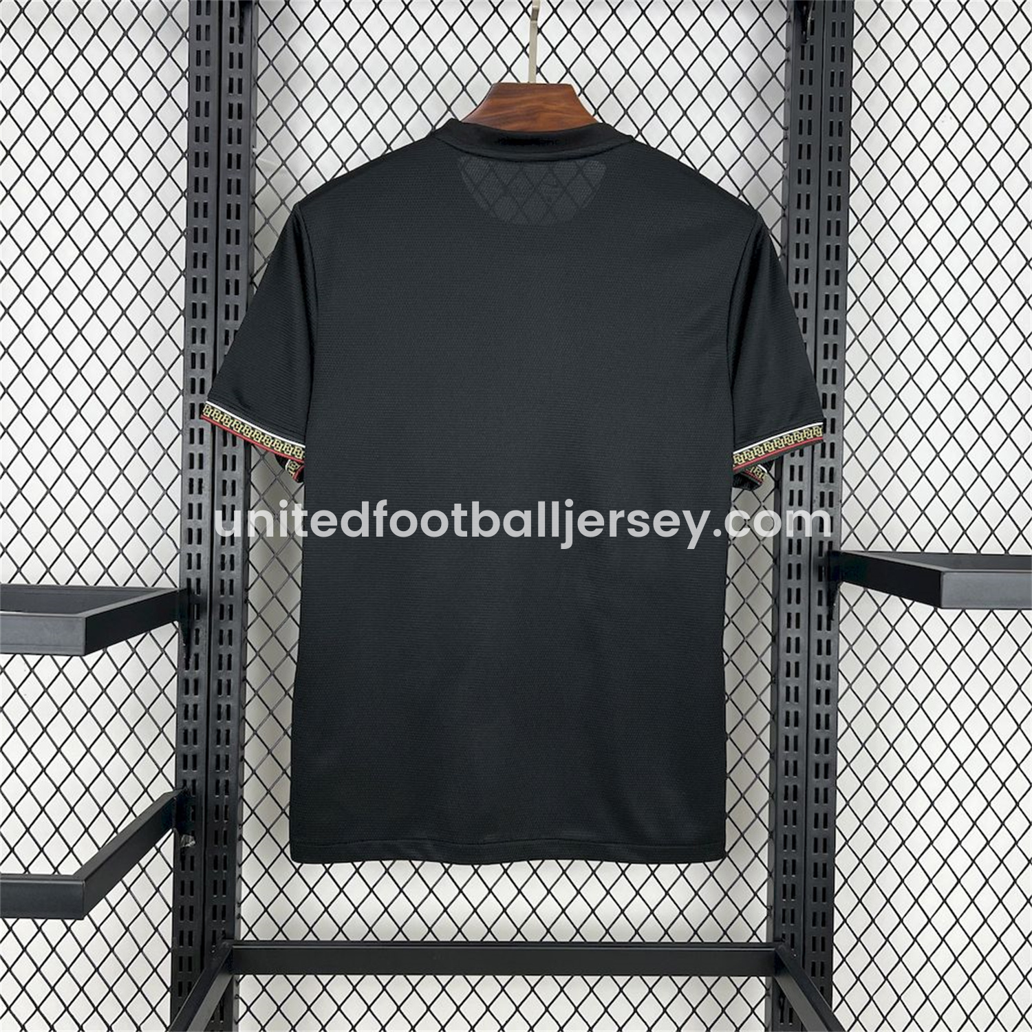 unitedfutballjersey-Paris Saint-Germain PSG 25-26 Red White Stripes Black Jersey - Fans Version