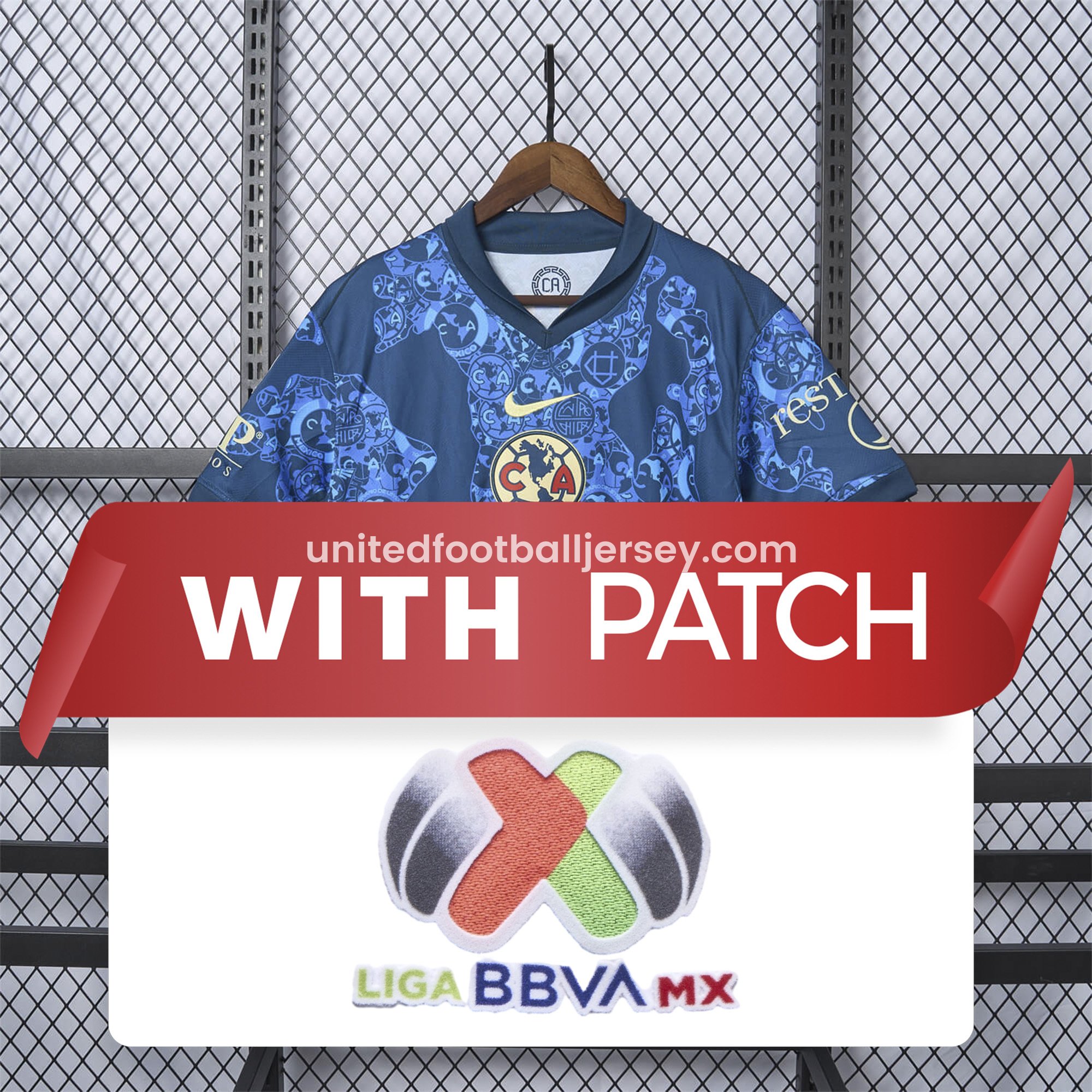 unitedfutballjersey-【NEW】Club América 24-25 Away Jersey - Fans Version