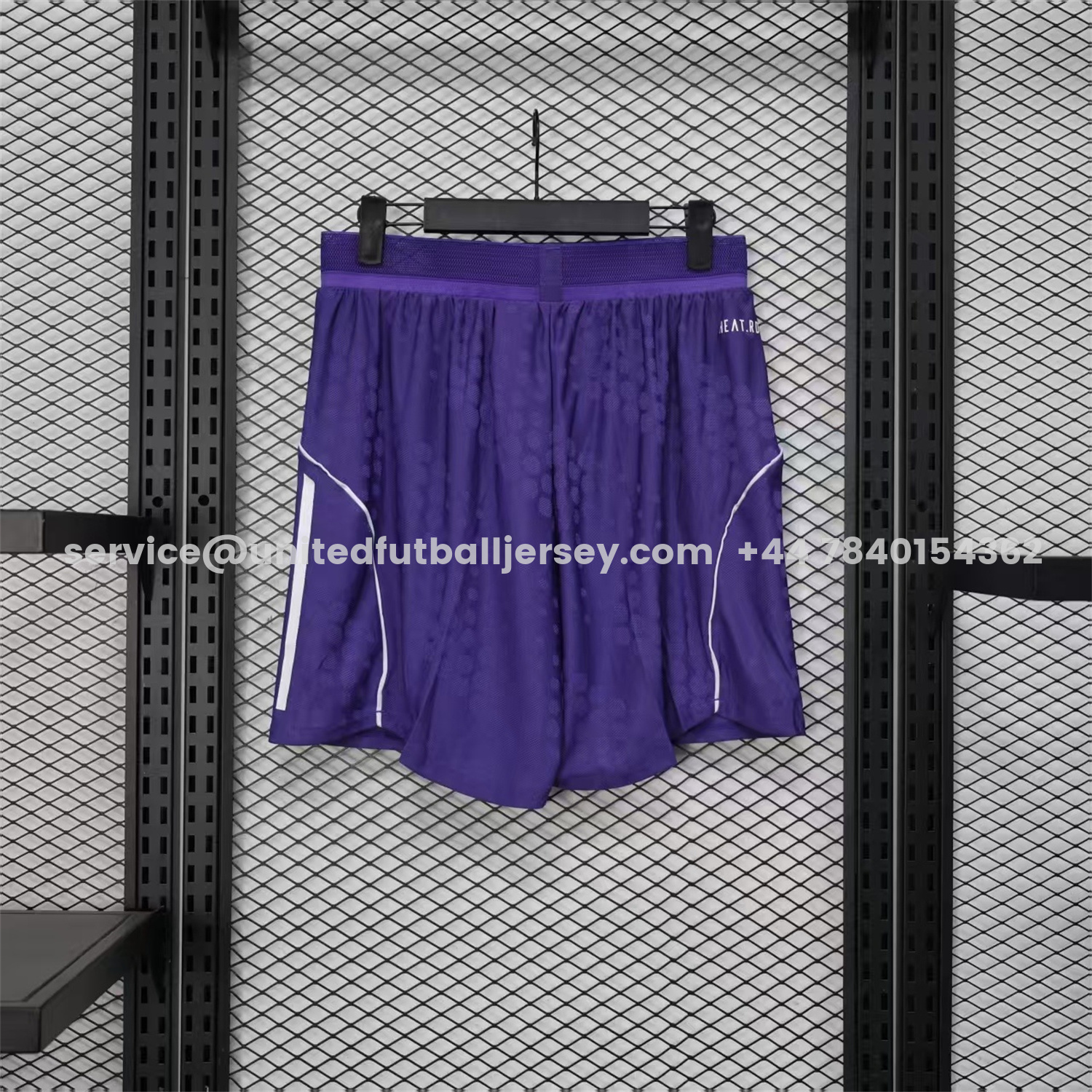 unitedfutballjersey-Manchester United 25-26 Away Purple Shorts - Player Version