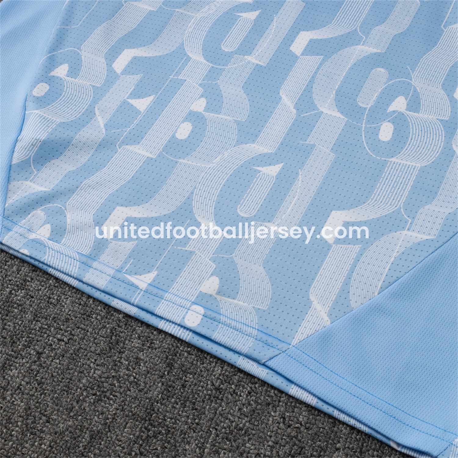 unitedfutballjersey-Manchester City 24-25 Short-Sleeve Training Set - Light Blue