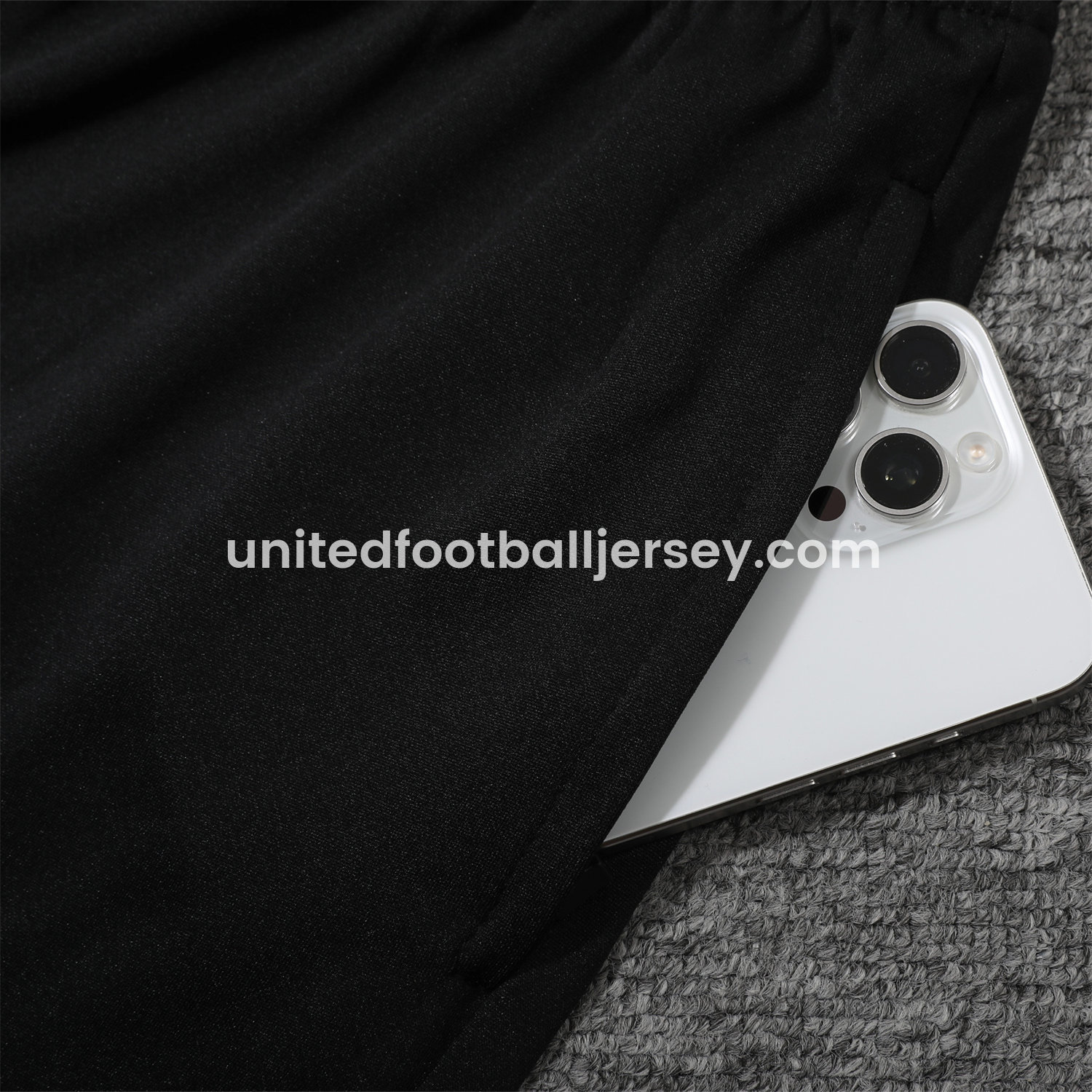 unitedfutballjersey-Barcelona 25-26 POLO Short-Sleeve Training Set - Black Top and Pants