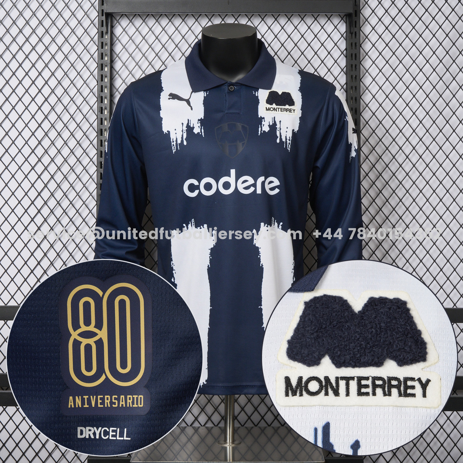 unitedfutballjersey-Rayados Monterrey 25-26 80th Anniversary Long Sleeves Special Edition Jersey