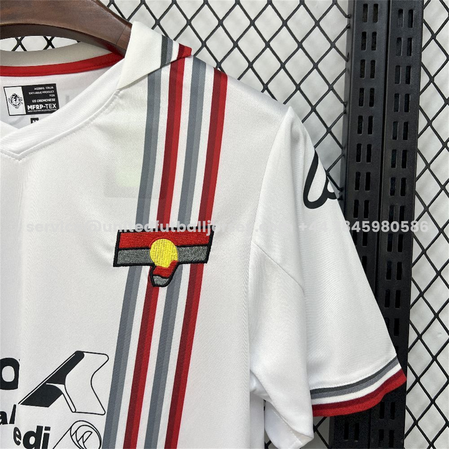unitedfutballjersey-Cremonese 25-26 Away White Jersey - Fans Version