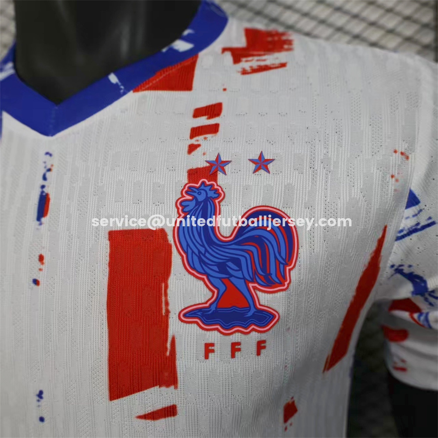 unitedfutballjersey-France 2026 White Red Blue Special Jersey - Player Version