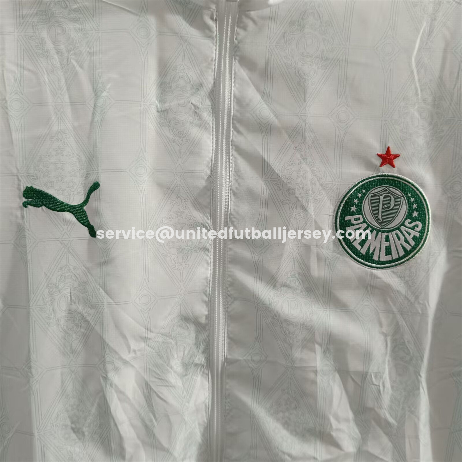 unitedfutballjersey-Palmeiras 25-26 Training Windbreaker Jacket - White