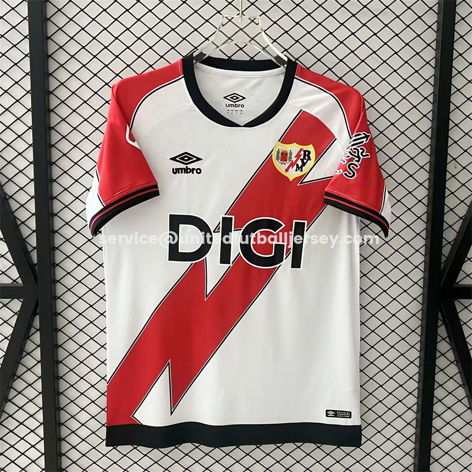 unitedfutballjersey-Rayo Vallecano 25-26 Home White Jersey - Fans Version