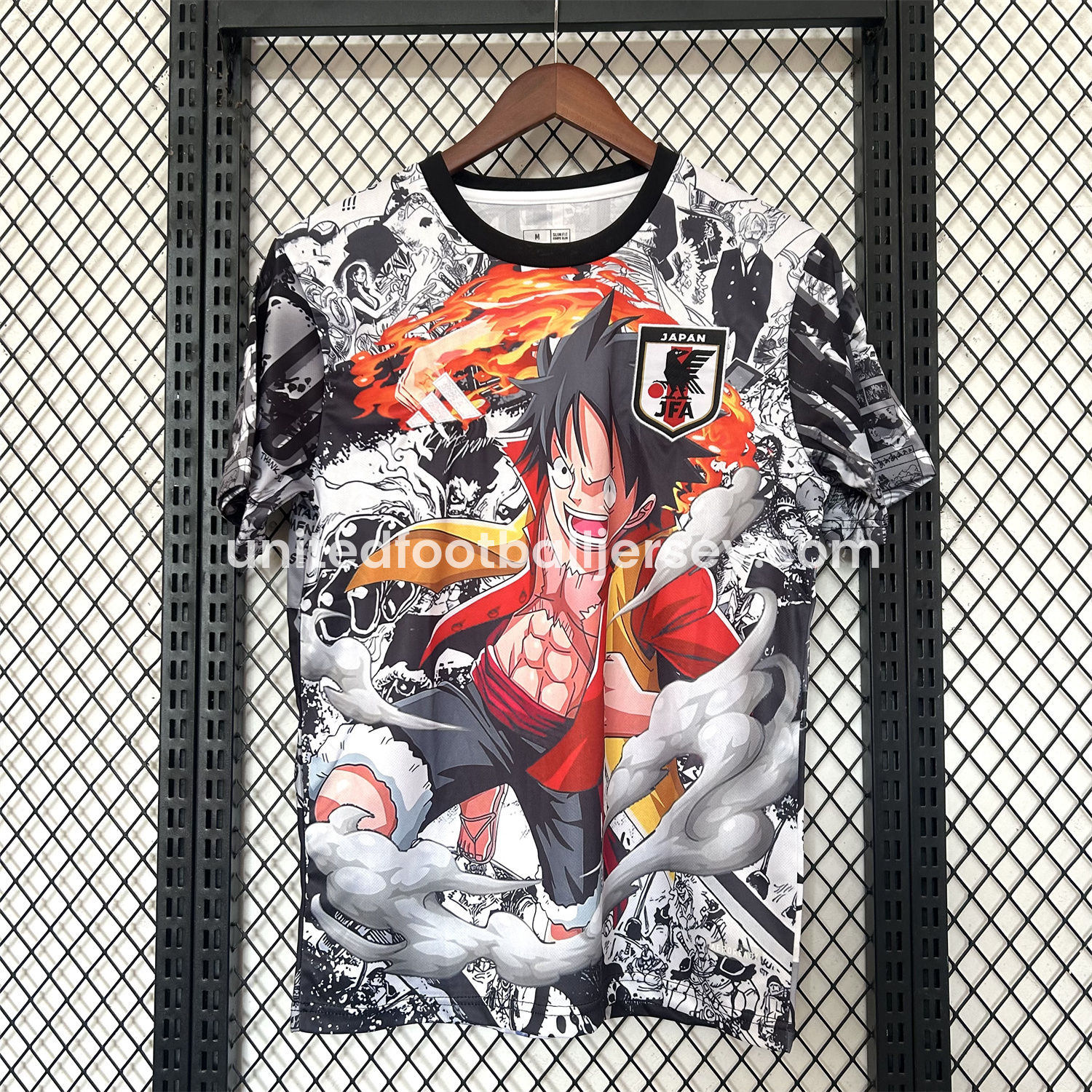 unitedfutballjersey-Japan 25-26 One Piece Luffy Flame Fist Special Edition Jersey - Fans Version