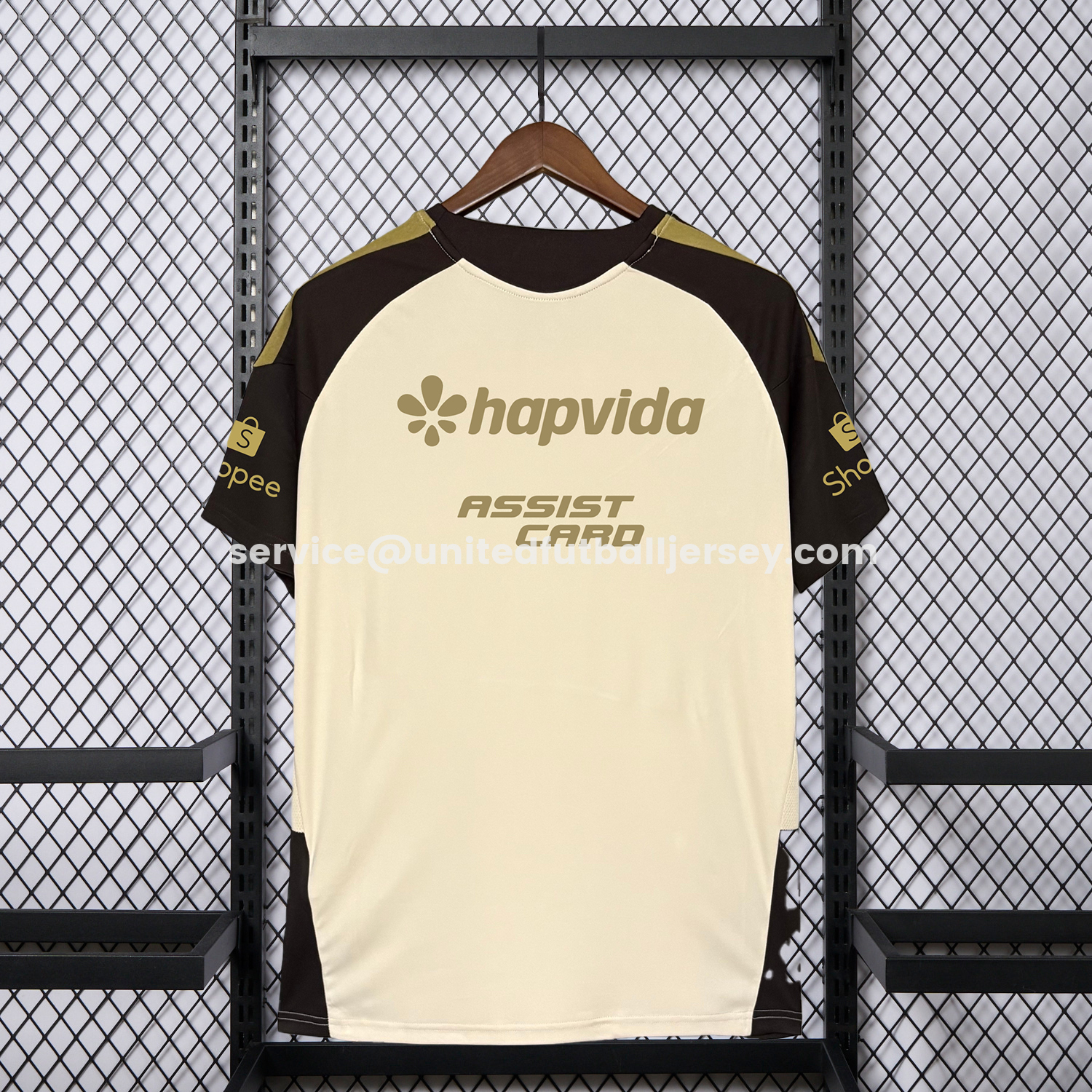 unitedfutballjersey-Flamengo 25-26 Cream Black Special Jersey With All Sponsors - Fans Version