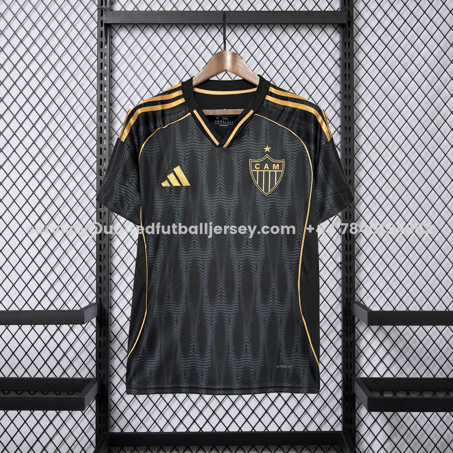 unitedfutballjersey-Atletico Mineiro 25-26 Third Black And Gold Jersey - Fans Version