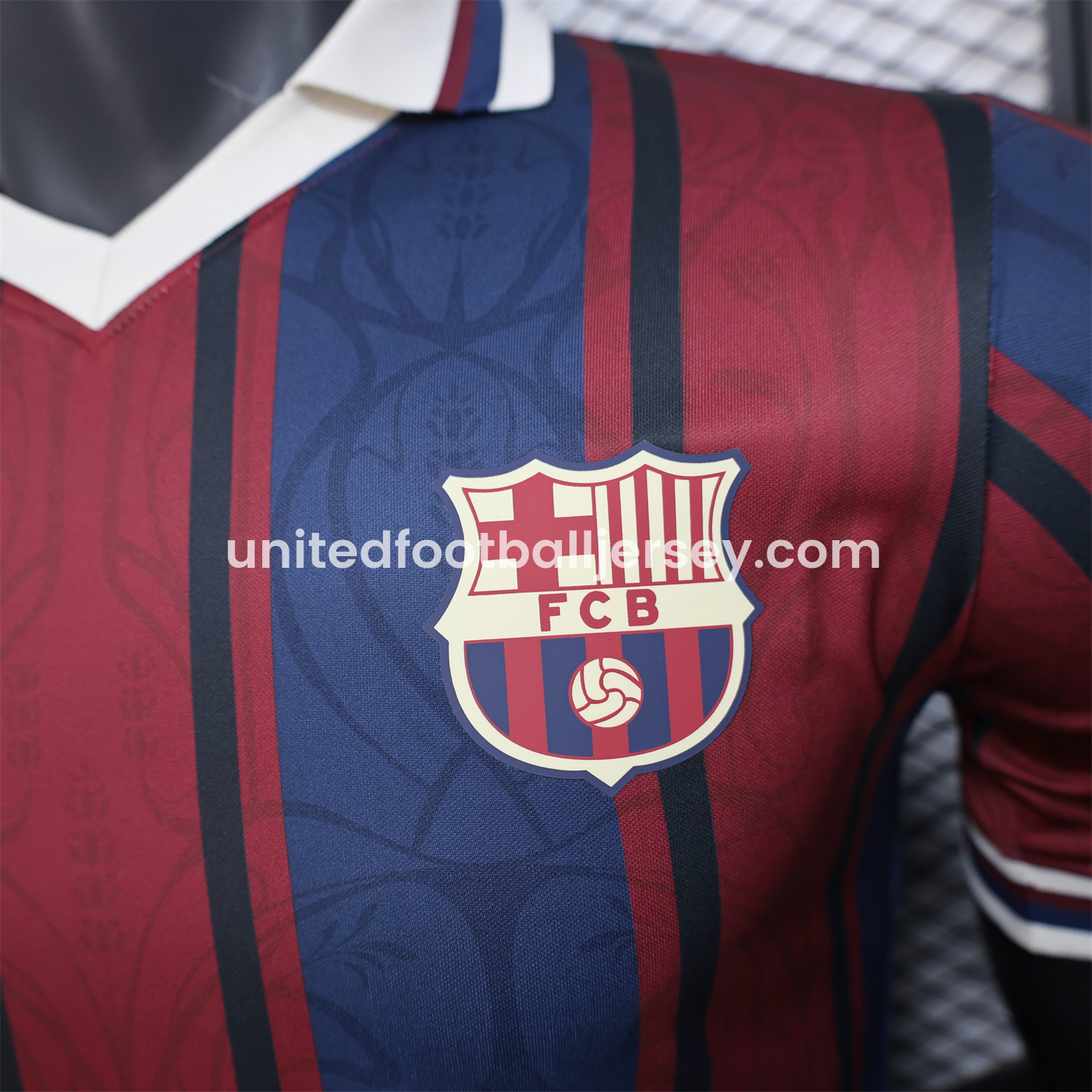 unitedfutballjersey-Barcelona 25-26 125th Anniversary Retro Style Jersey - Player Version