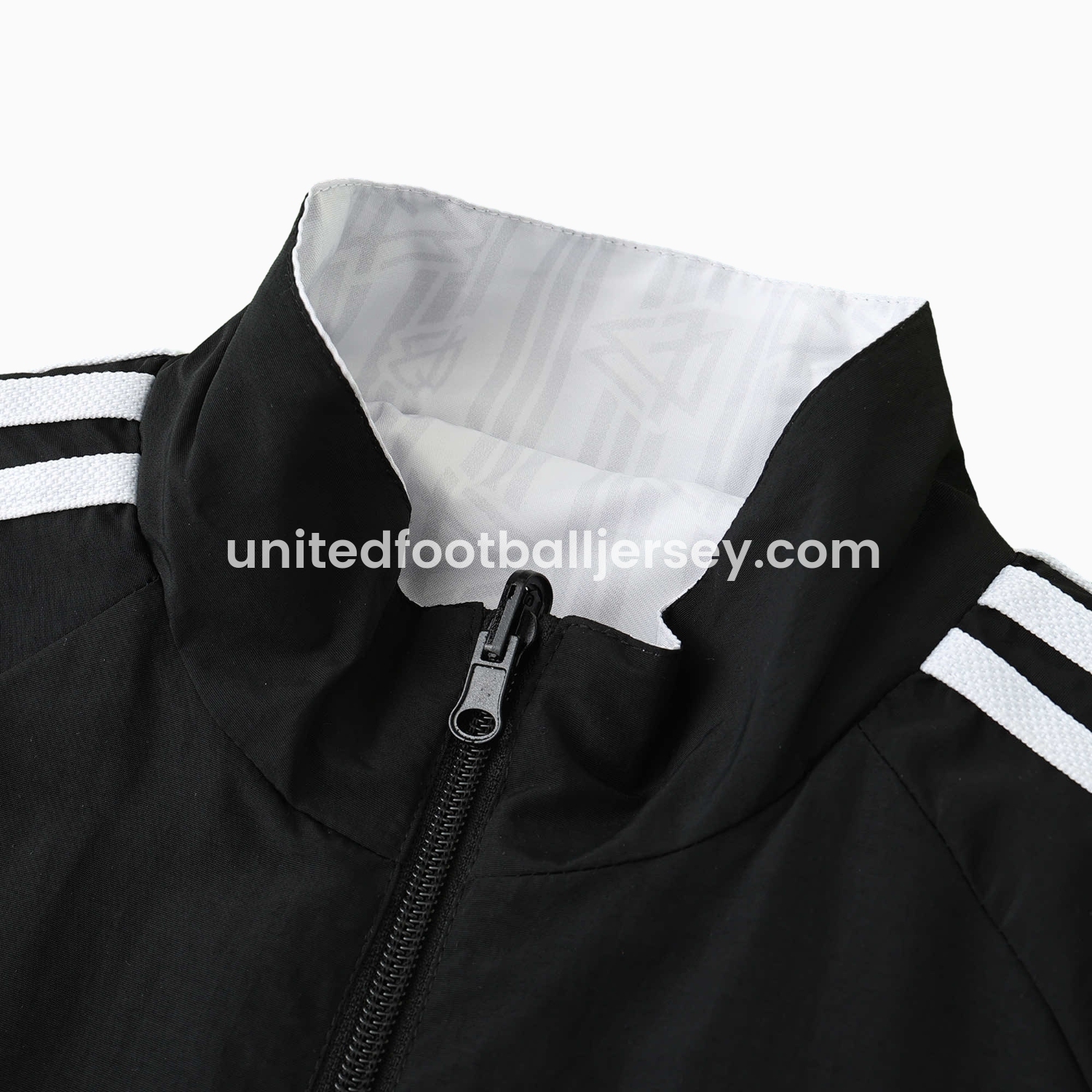 unitedfutballjersey-Retro Germany 1990 Double Sided Reversible Windbreaker - White & Black