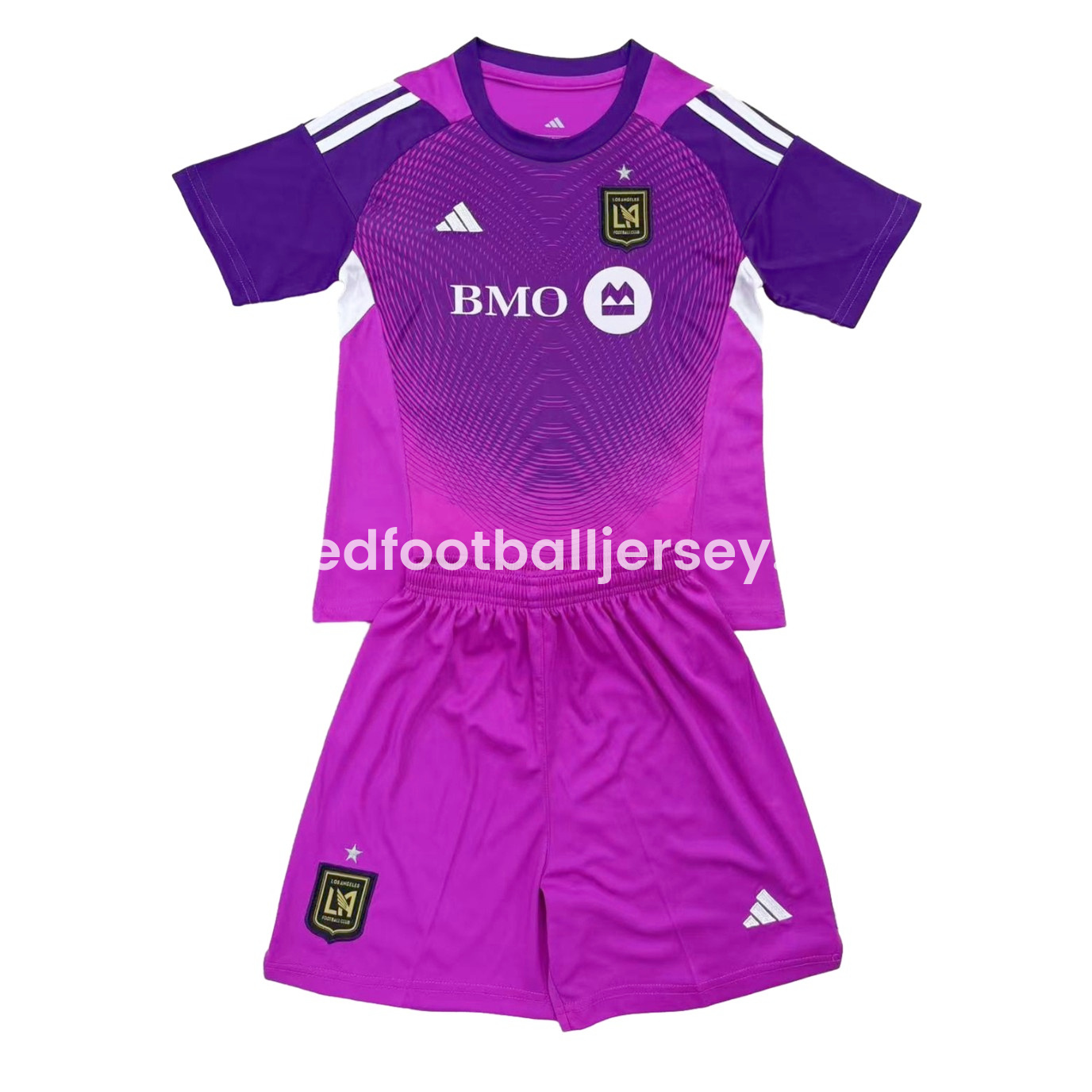 unitedfutballjersey-Los Angeles FC 2025 Purple Goalkeeper Kids Kit