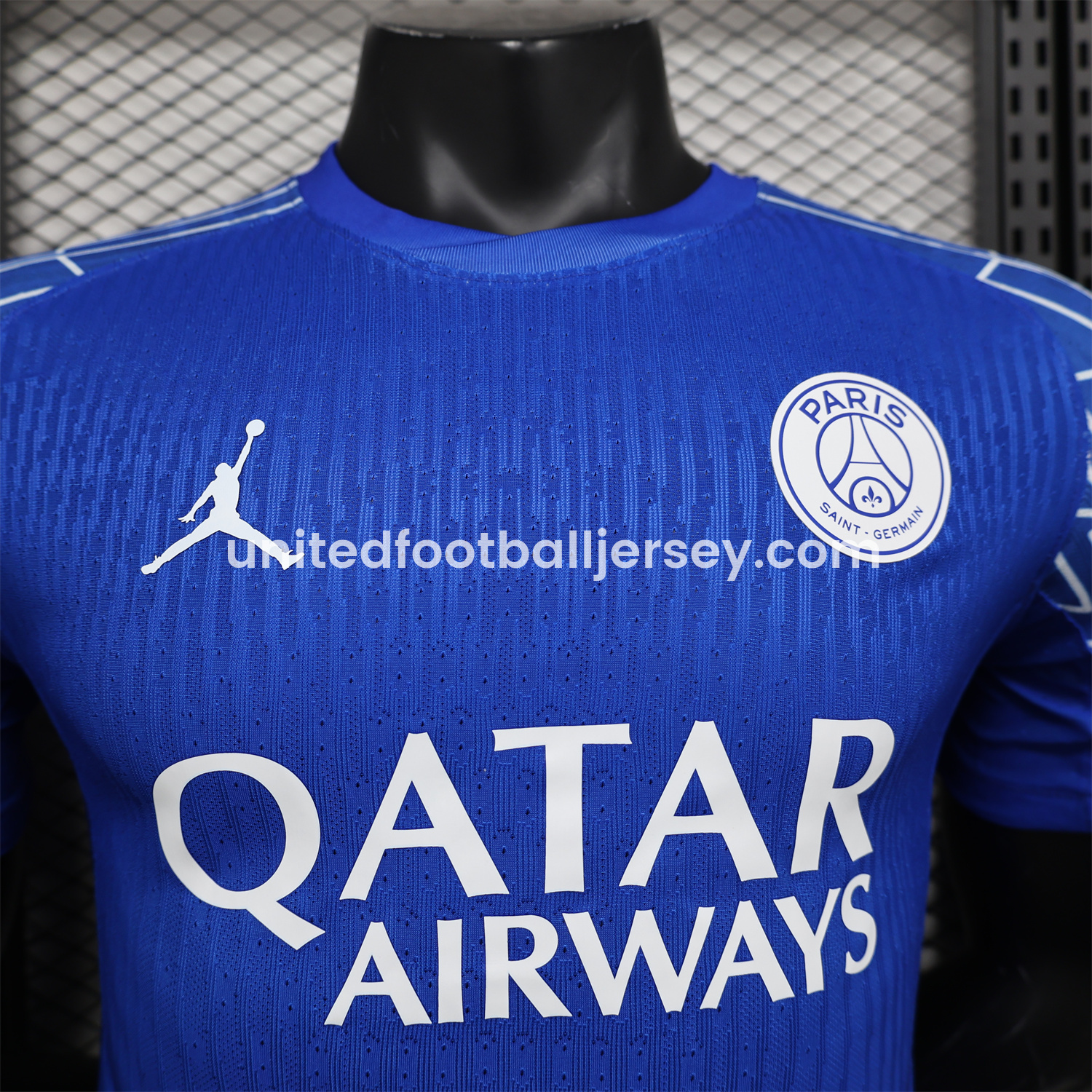 unitedfutballjersey-Paris Saint-Germain PSG X JD 24-25 Blue Special Edition Jersey - Player Version